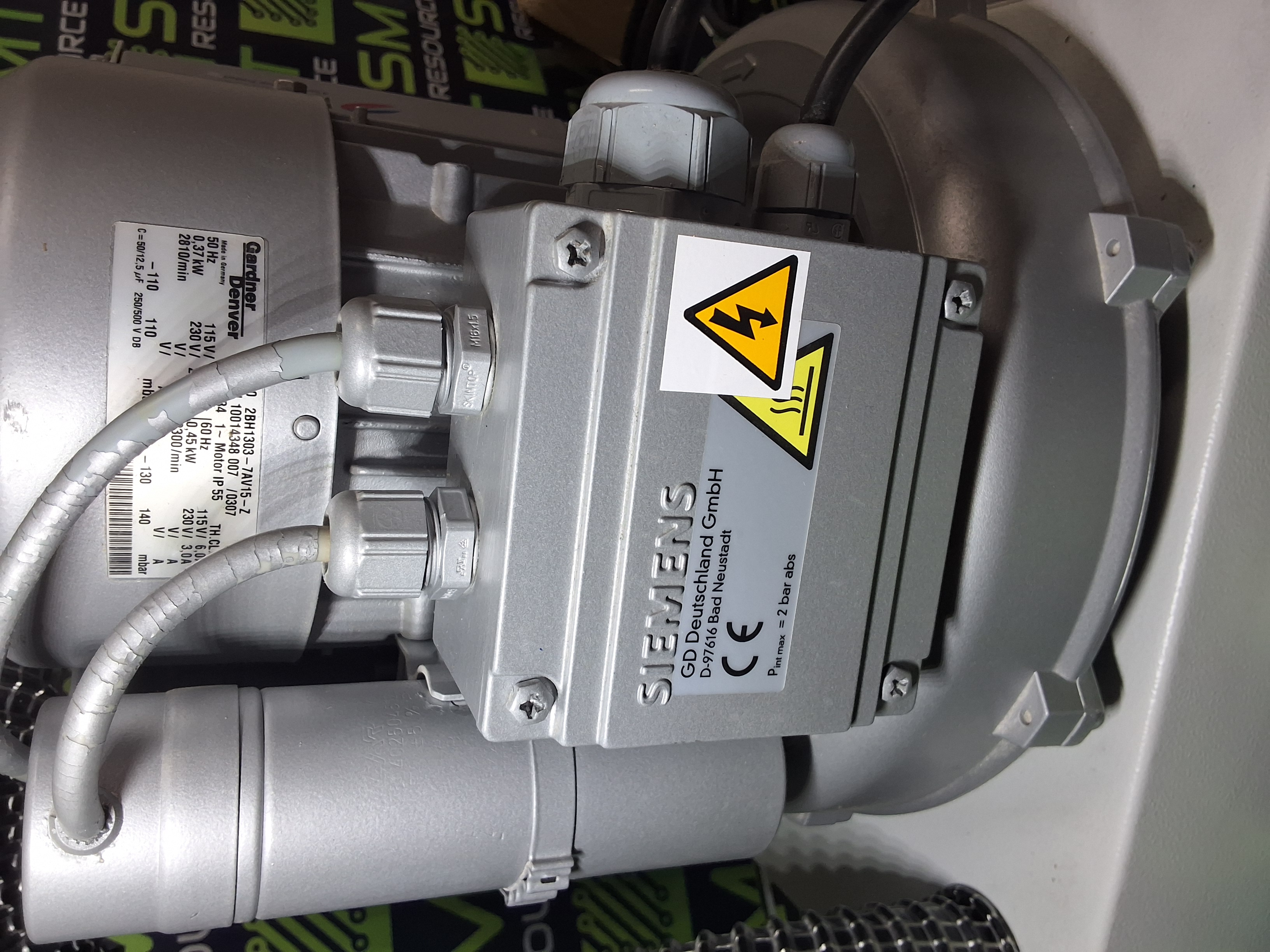 Used DEK 163552 SCREEN PRINTER VACUUM PUMP ASSEMBLY 163550