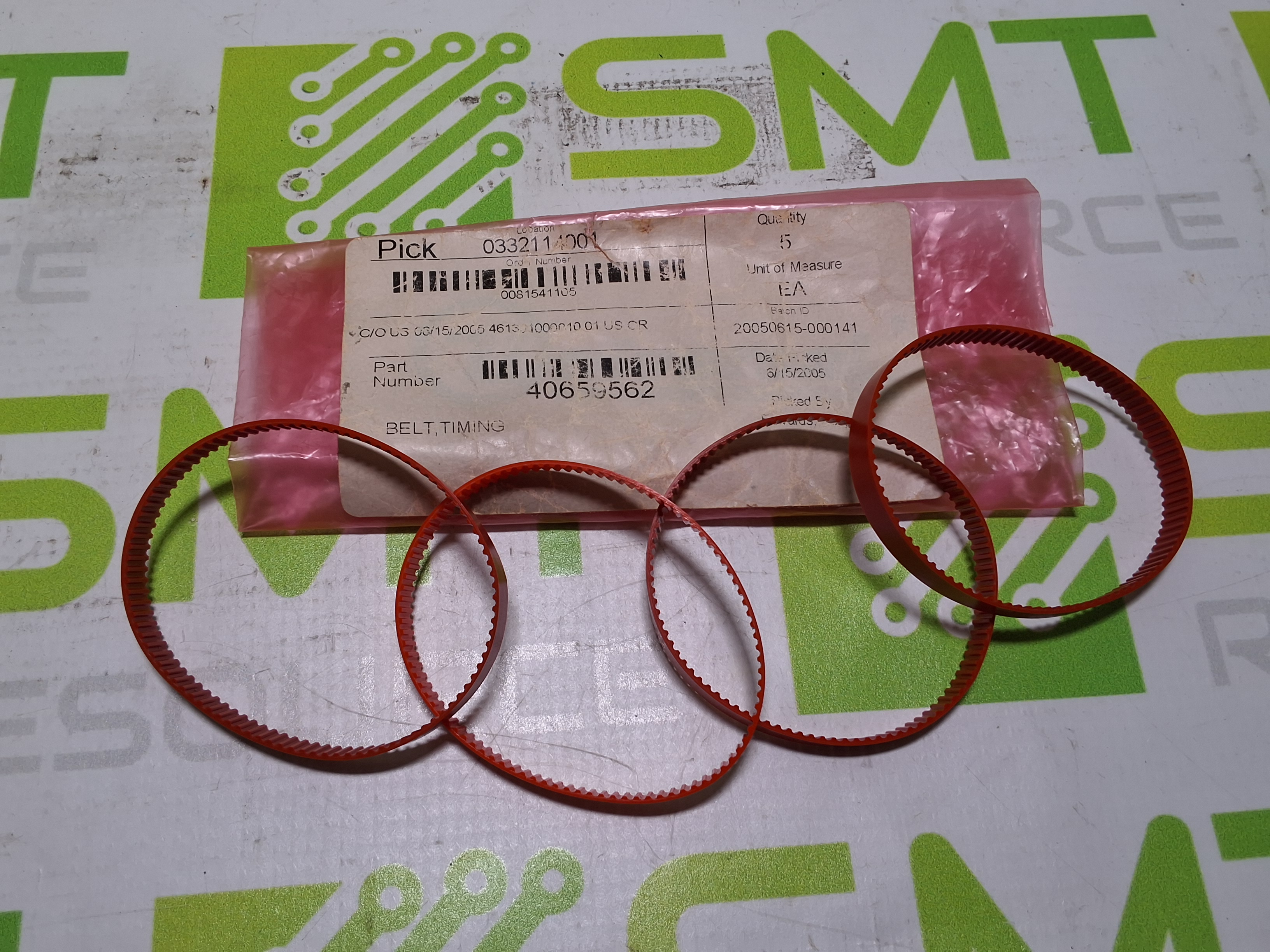 UNIVERSAL INSTRUMENTS 40659562 TIMING BELT - LOT OF 2 - NEW