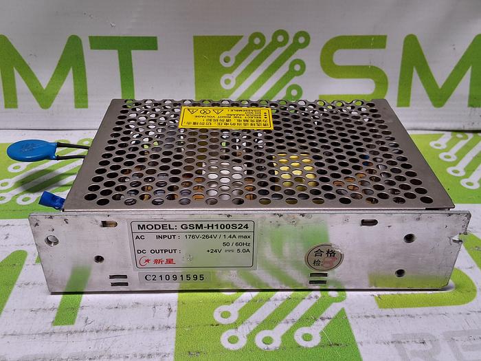 Used GSM-H100S24 POWER SUPPLY +24V 5.0A