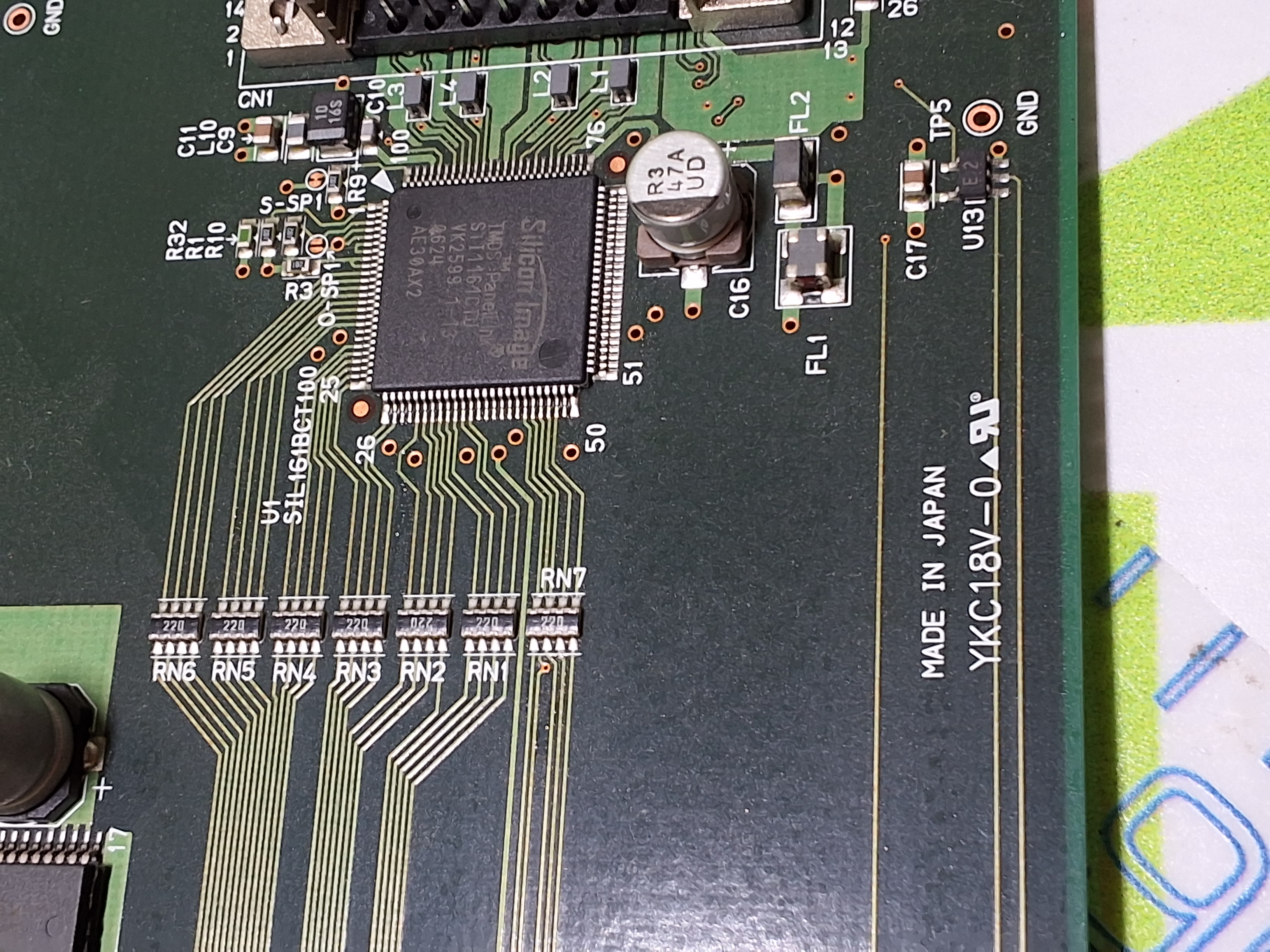 Used YKC18V-0 FUJI 03PFH0405-01 MAIN NETWORK CARD