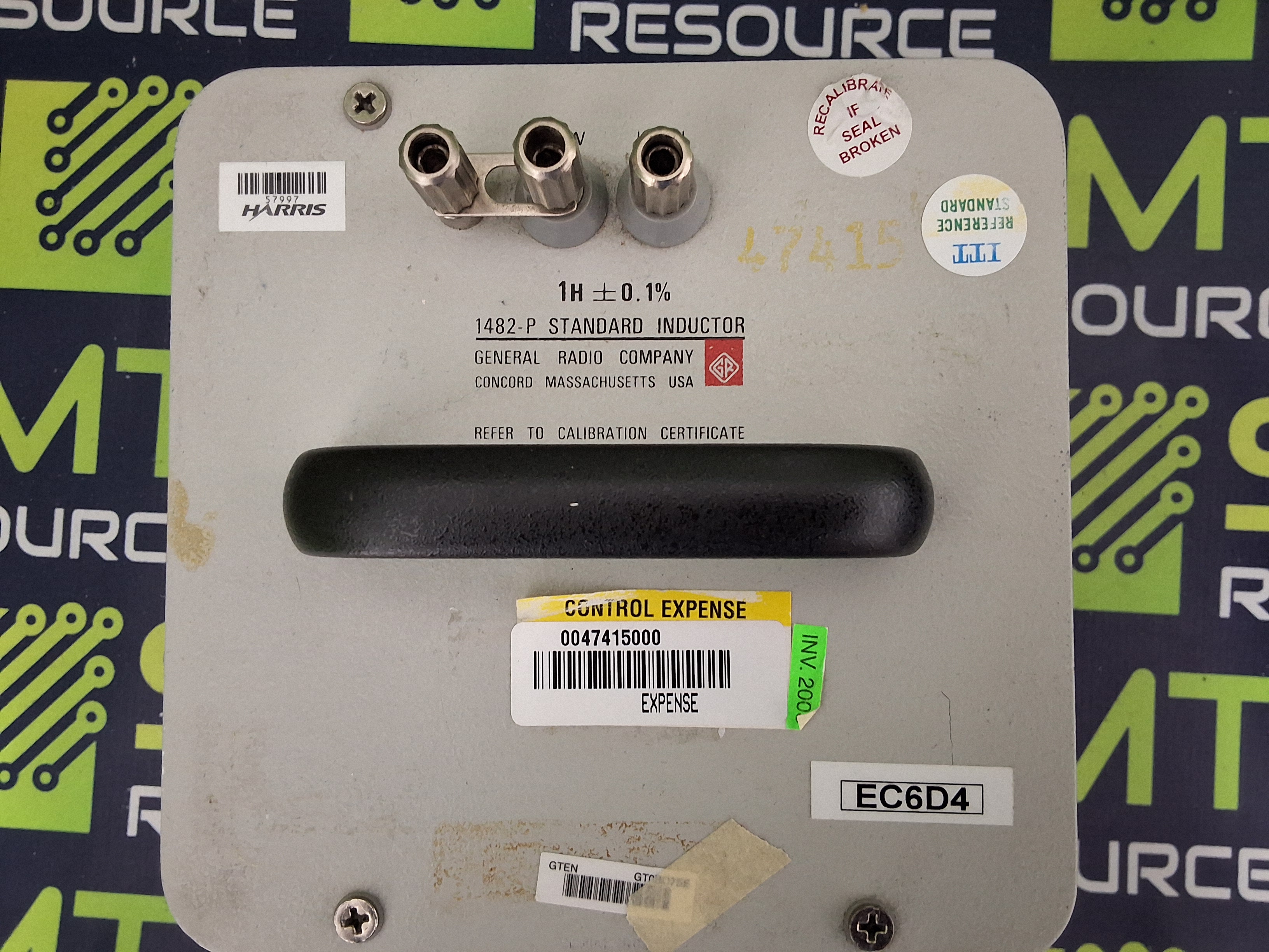 Used GENERAL RADIO COMPANY GenRad IET LABS 1482-R STANDARD INDUCTOR 5H ±0.1%