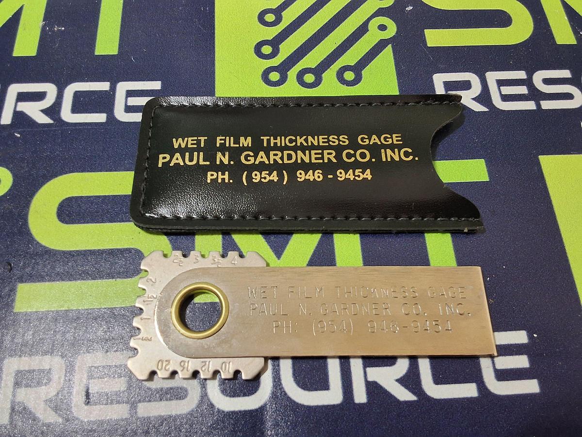 Used PAUL N. GARDNER CO. WET FILM 2-2C MIL GAUGE 46832402