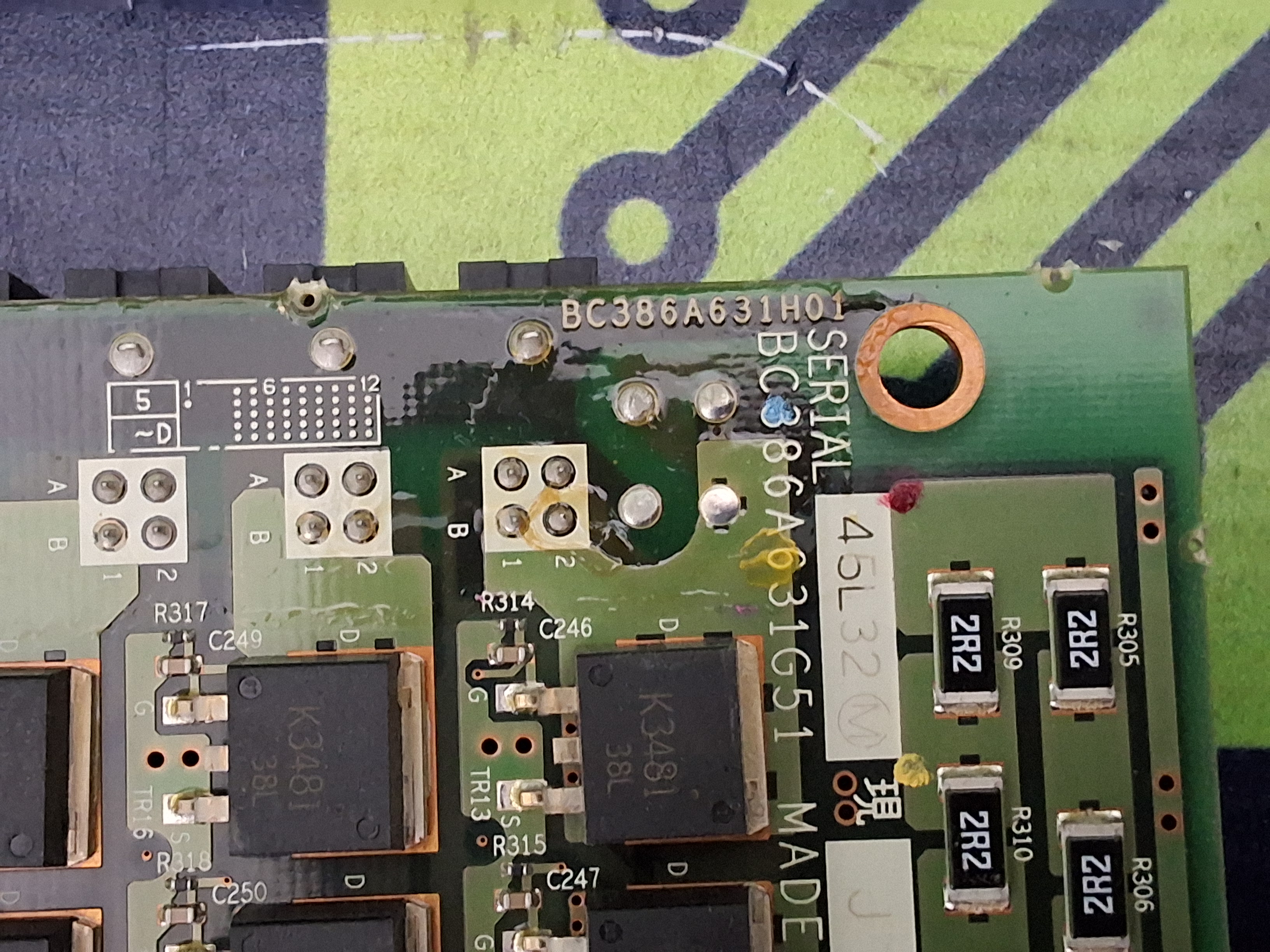 Used JUKI / MITSUBISHI 40044535 / MR-MD10 4-AXIS SERVO AMPLIFIER CIRCUIT BOARD MR-MD100-KW003