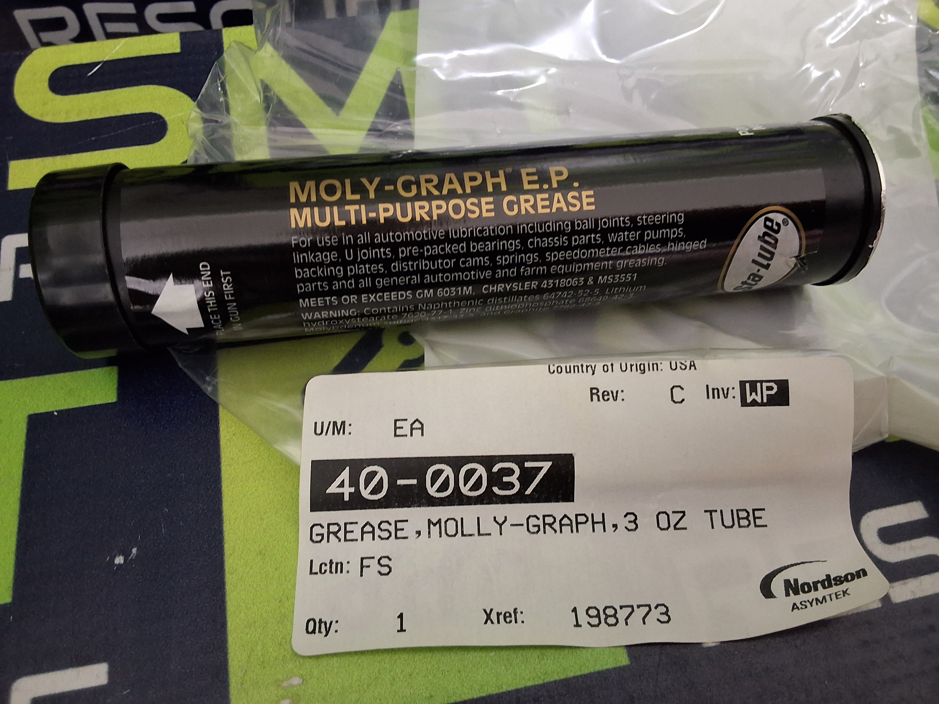 STA-LUBE SL3144 MOLY-GRAPH EXTREME PRESSURE MULTI-PURPOSE GREASE - NEW