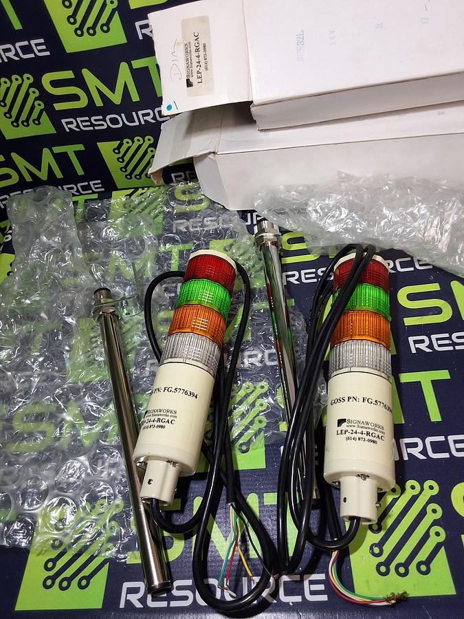 SIGNAWORKS LEP-24-4-RGAC SIGNAL TOWER STACK LIGHT LEP244RGAC - BRAND NEW