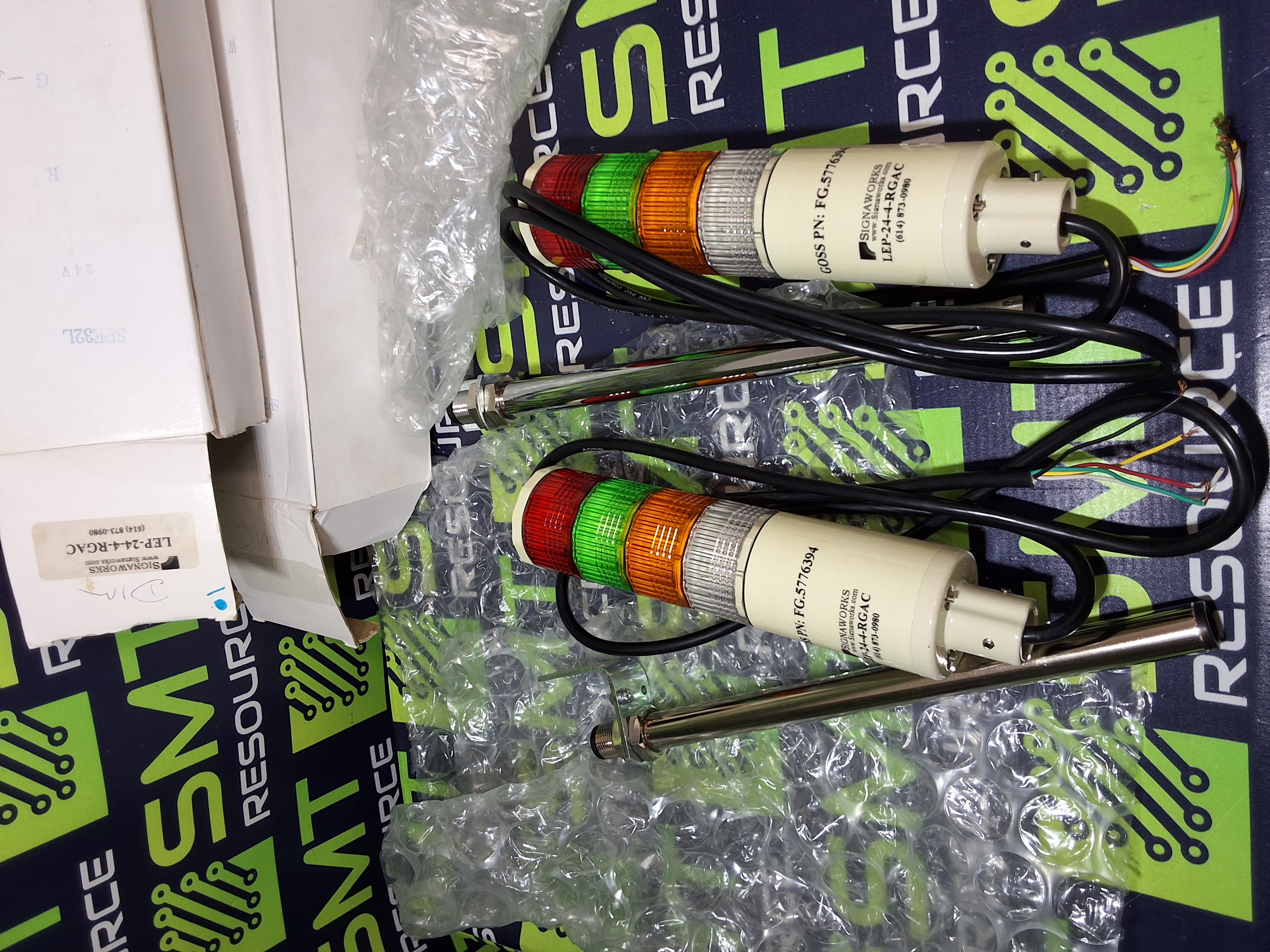 SIGNAWORKS LEP-24-4-RGAC SIGNAL TOWER STACK LIGHT LEP244RGAC - BRAND NEW