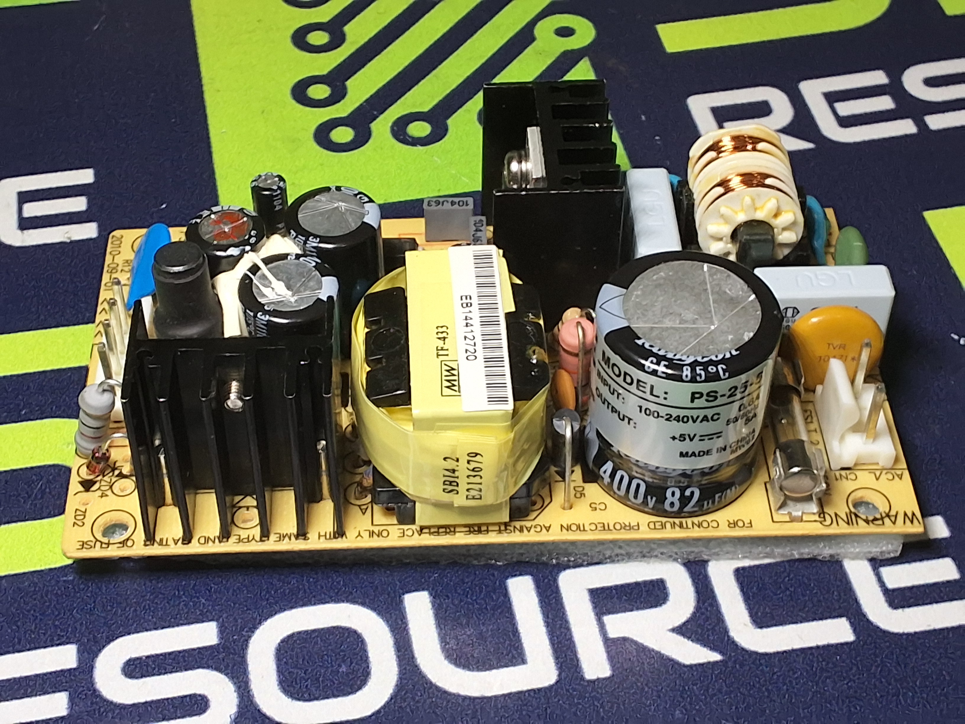 Used MEAN WELL PS-25-R8VAI POWER SUPPLY