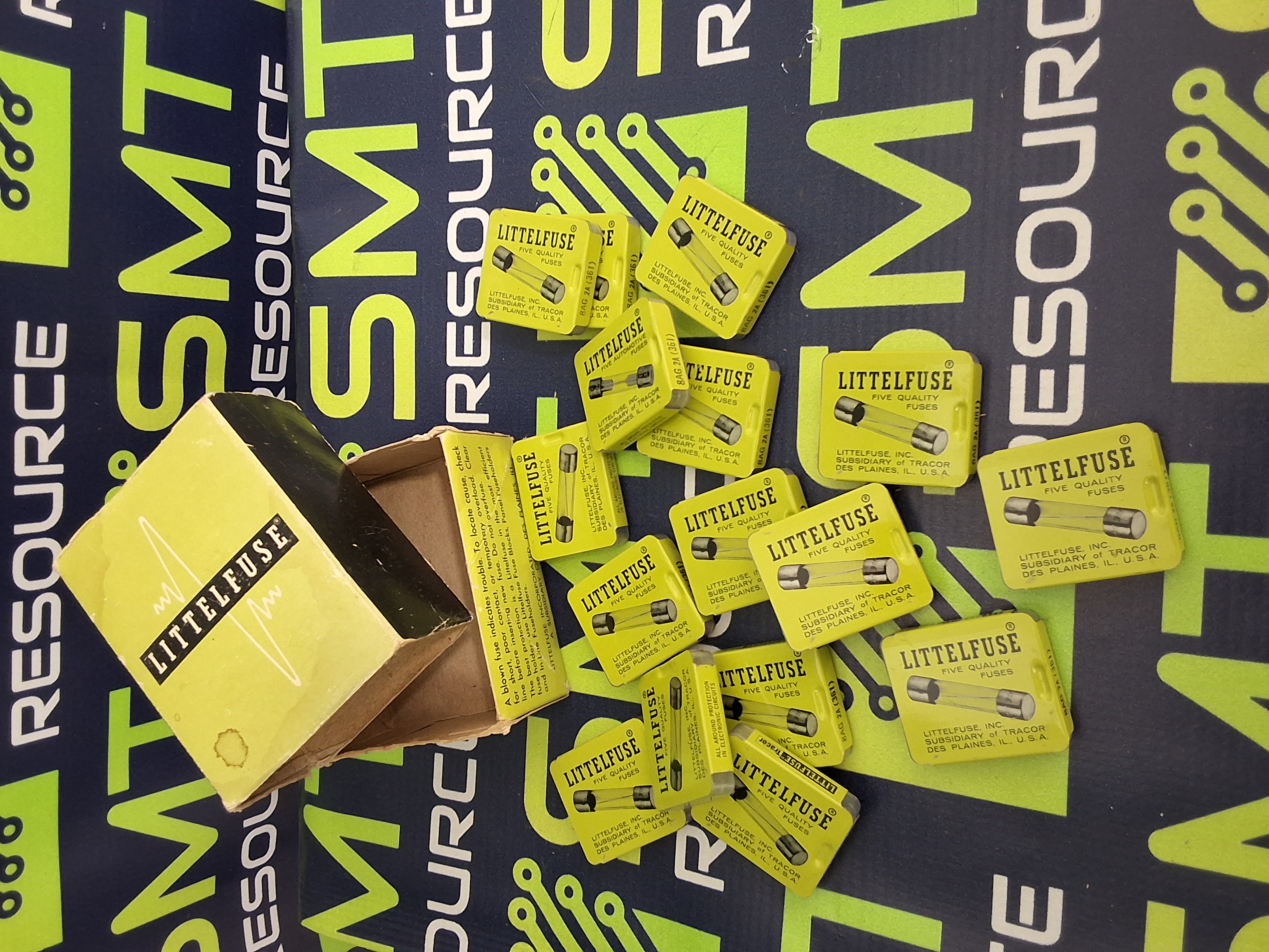 LITTLEFUSE 8AG 2A 361002 FAST ACTING GLASS FUSE-