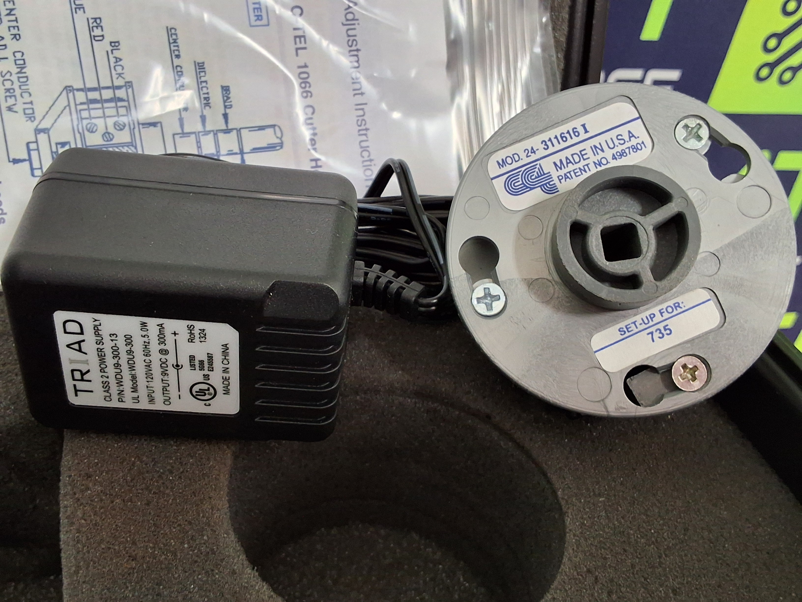 COASTAL 715-SPC/735 PORT-A-STRIP BATTERY COAX STRIPPER KIT P/N: 726 - NEW