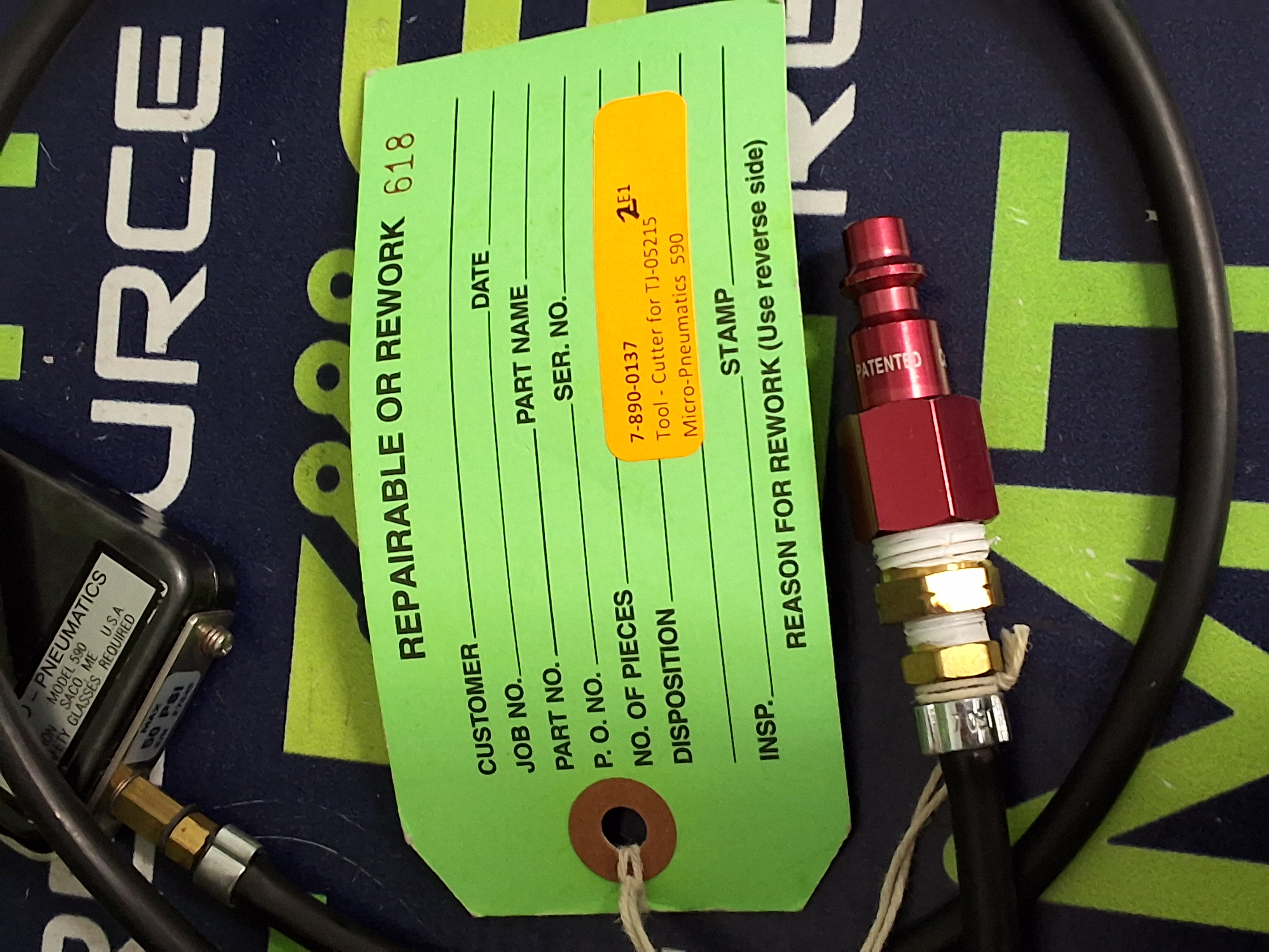 Used XURON 590 MICRO PNEUMATIC CUTTER BLADES