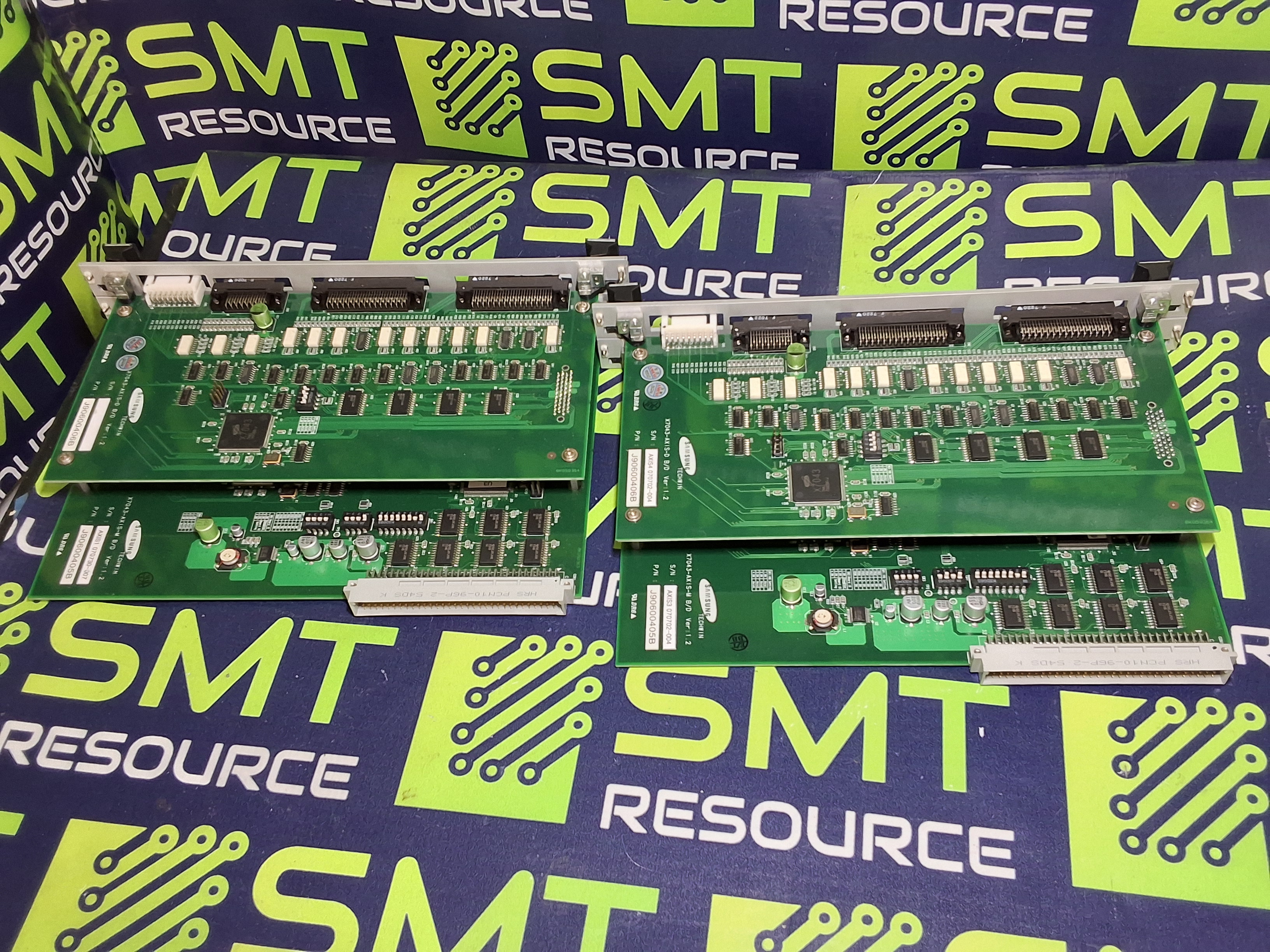 Used SAMSUNG J90600406B X7043-AXIS-D BOARD + J90600405B MOTOR CONTROL BOARD X7043-AXIS-M