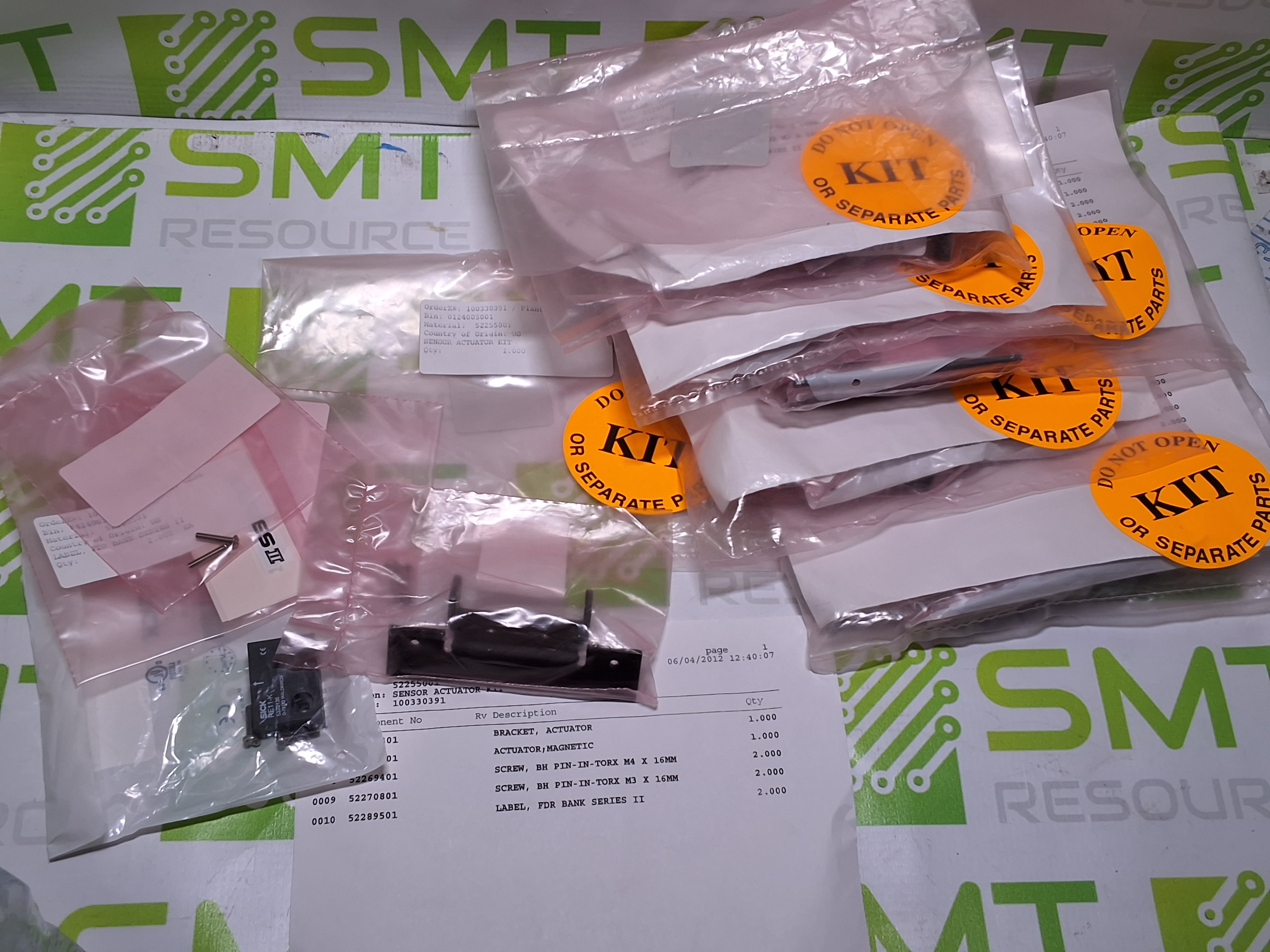 UNIVERSAL INSTRUMENTS 52255001 SENSOR ACTUATOR KIT - BRAND NEW
