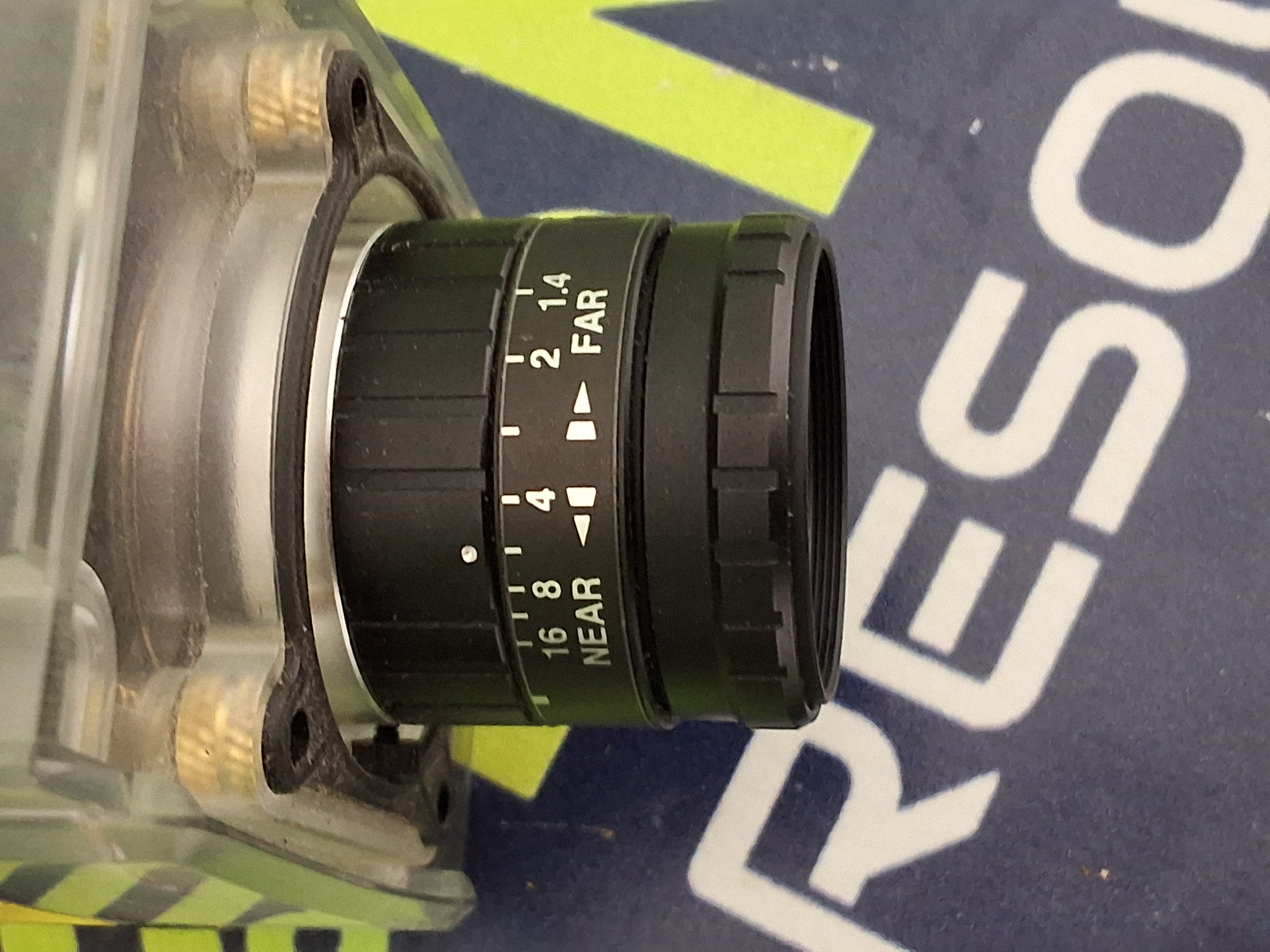 Used COGNEX 821-0071-1R D BARCODE SCANNER WITH FUJINON HF16HA-1B