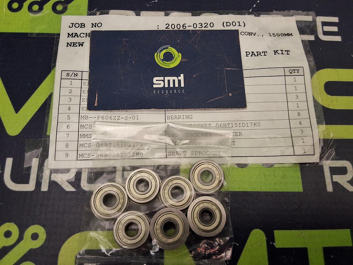 MB-F606ZZ-S-01 MINIATURE FLANGED BALL BEARING - LOT OF 7 - BRAND NEW