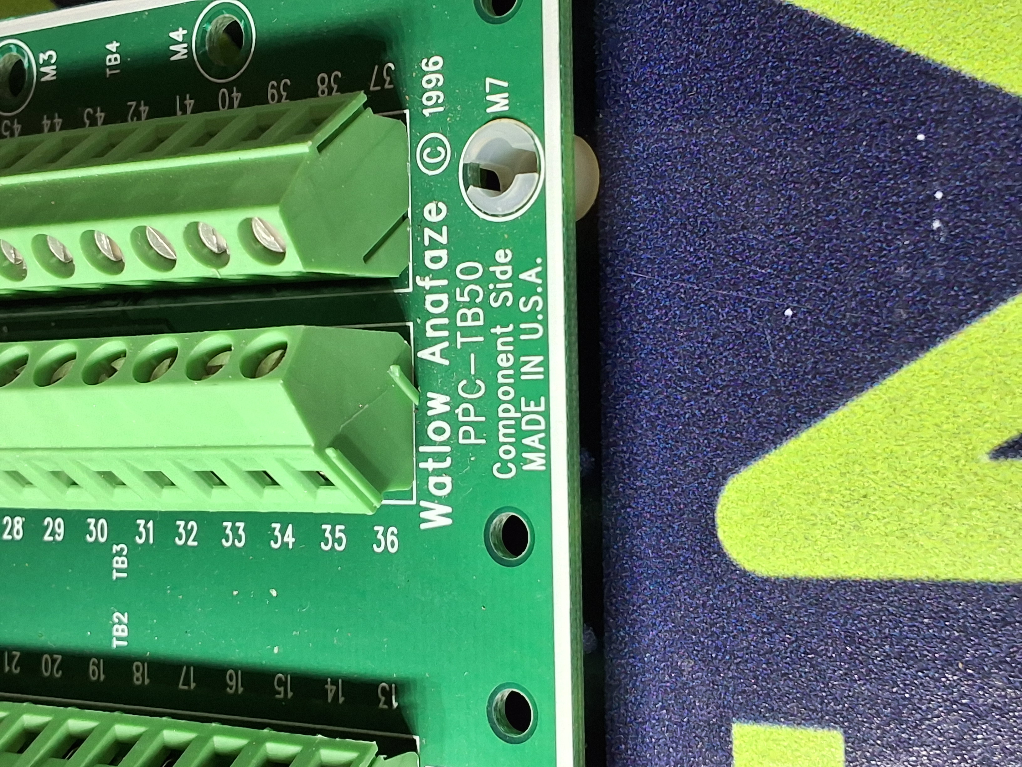 Used WATLOW ANAFAZE PPC-TB50 CONTROL BOARD ASSEMBLY