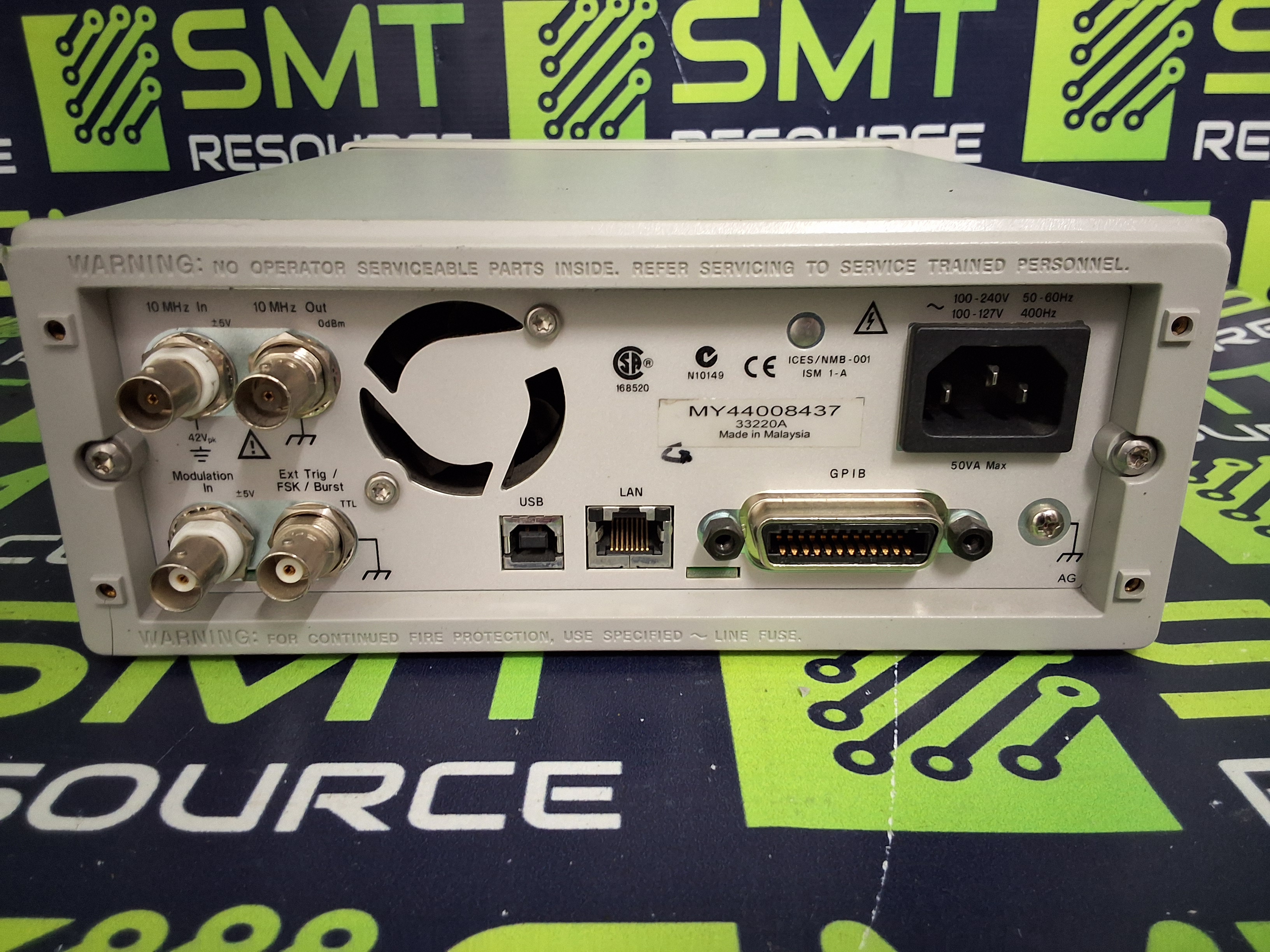 Used HP AGILENT / KEYSIGHT 33220A 20MHz FUNCTION / ARBITRARY WAVEFORM GENERATOR - TESTED & WORKING
