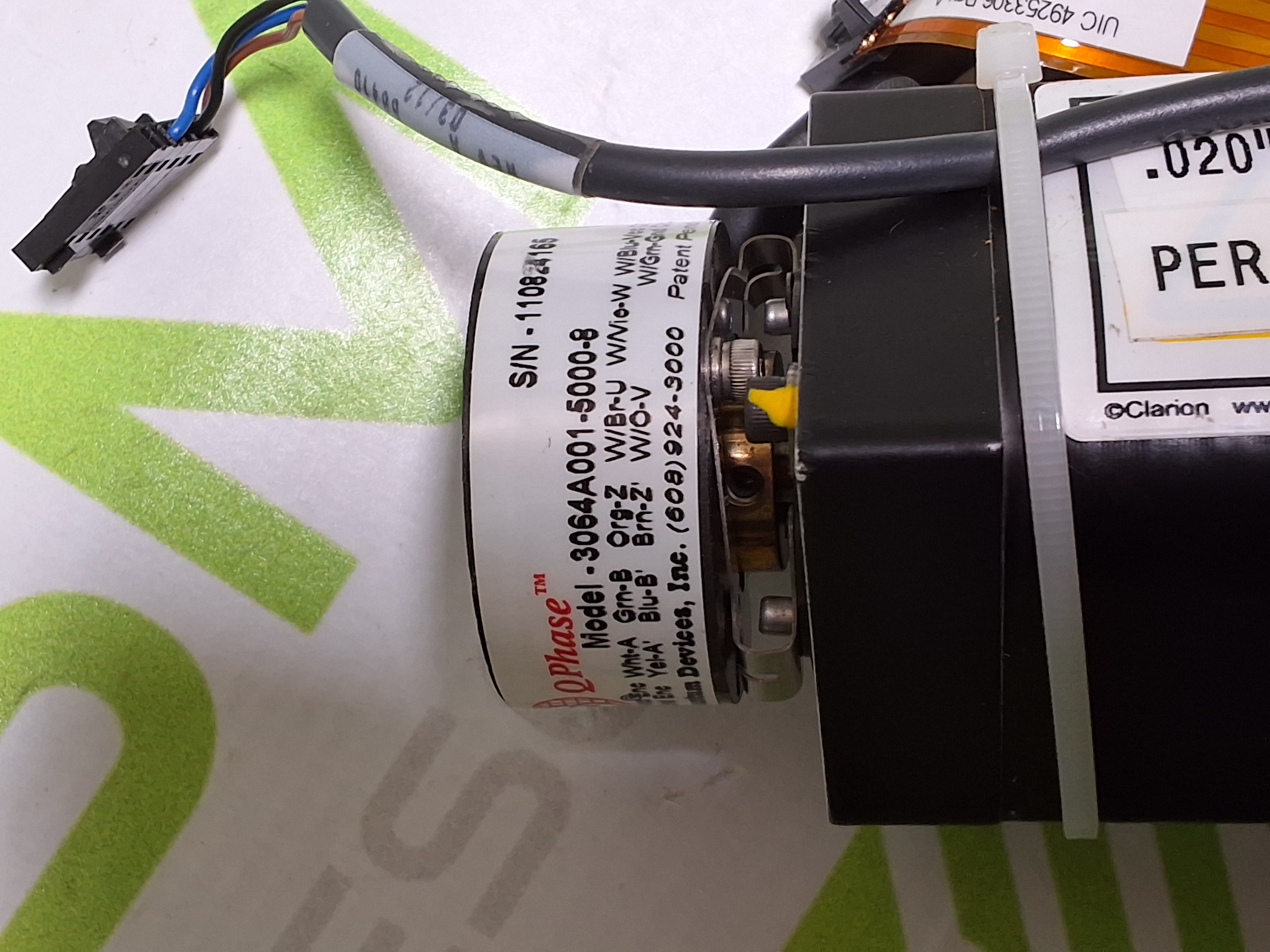 Used PARKER CM166XX-112183H SERVO MOTOR WITH 3064A001-5000-8 ENCODER