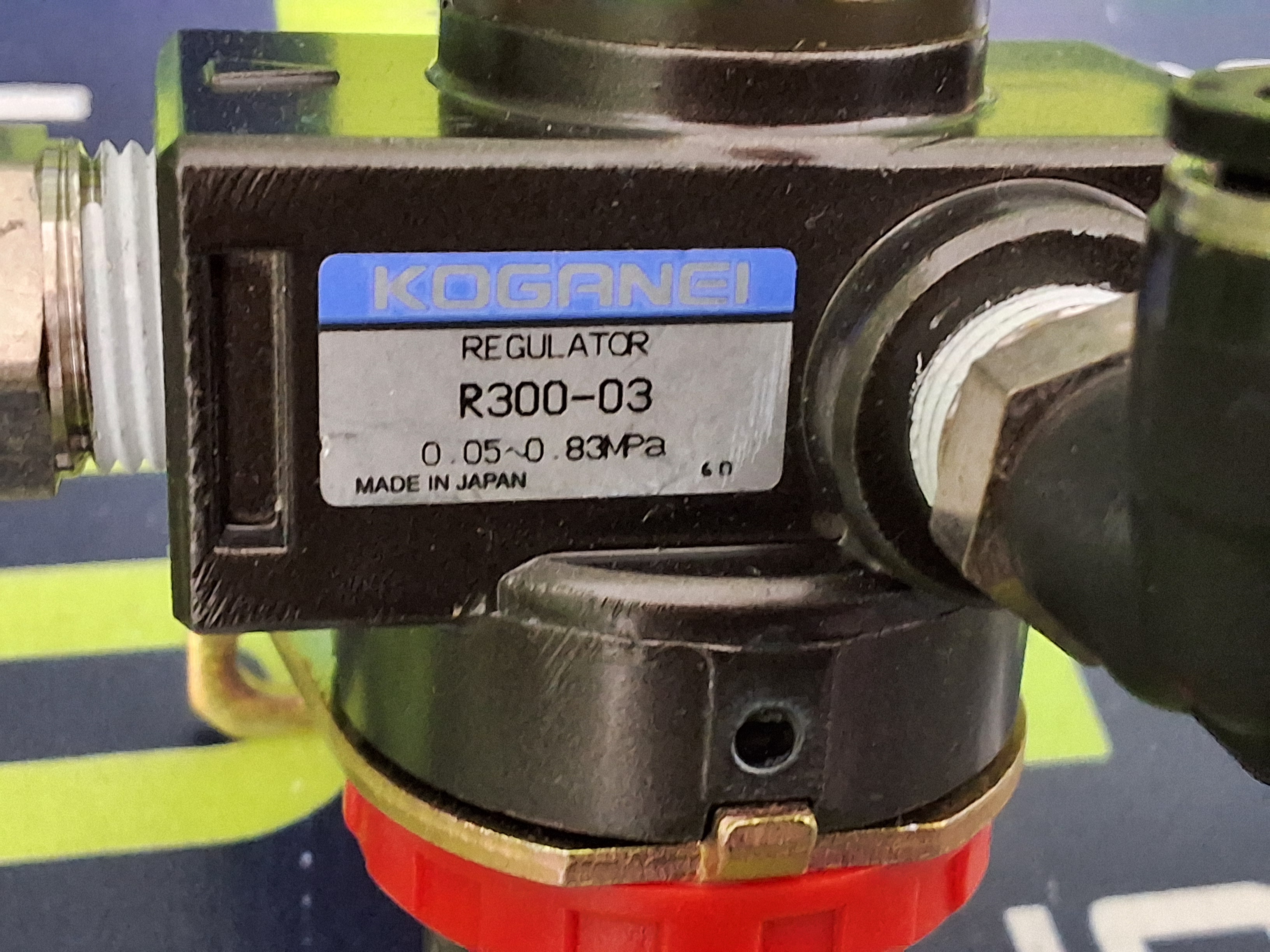 Used KOGANEI R300-03 AIR PRESSURE REGULATOR 0.05-0.83 MPa 