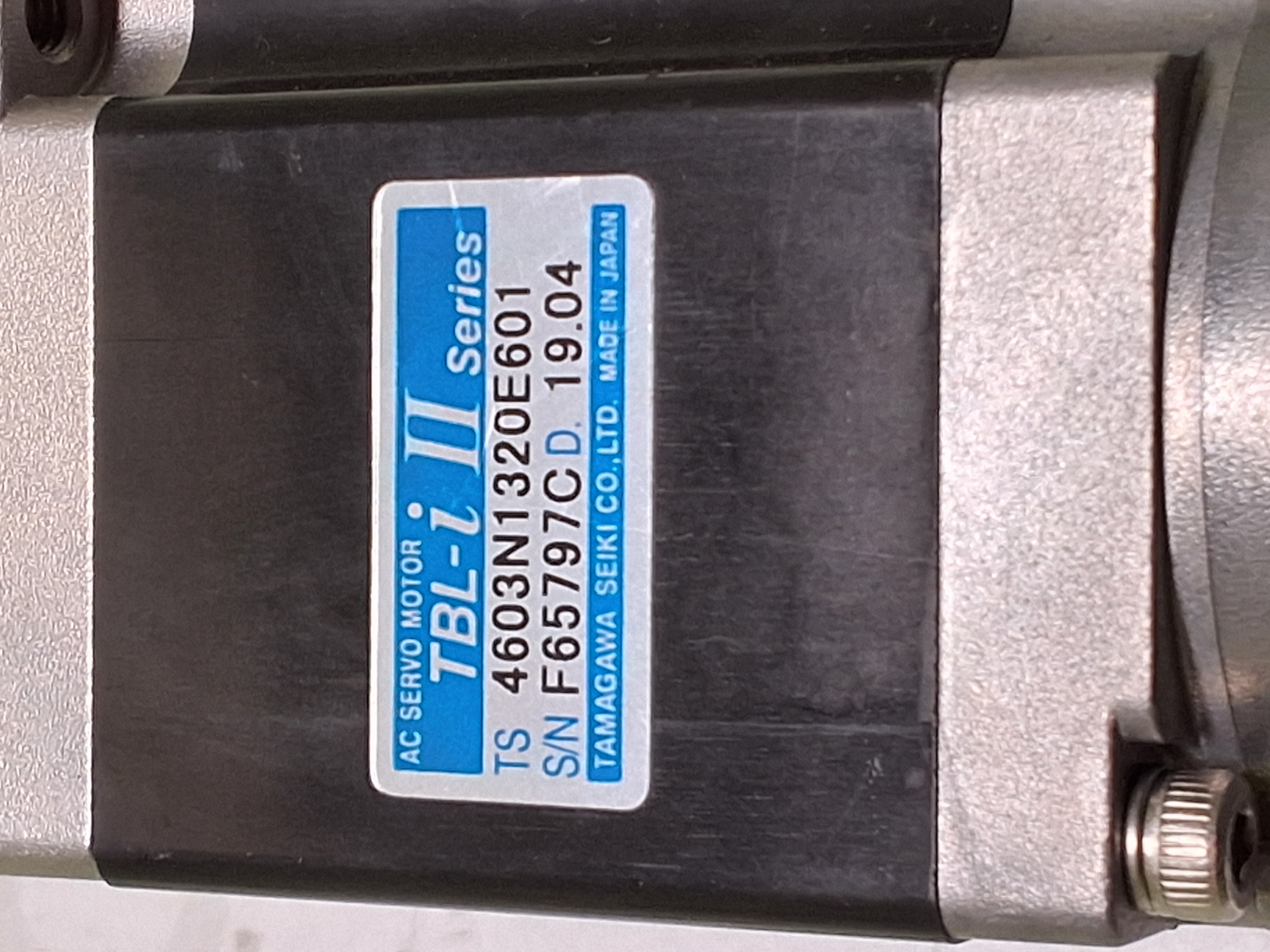 Used TAMAGAWA SEIKI CO. 4603N1320E601 AC SERVO MOTOR TBL-i 2 Series