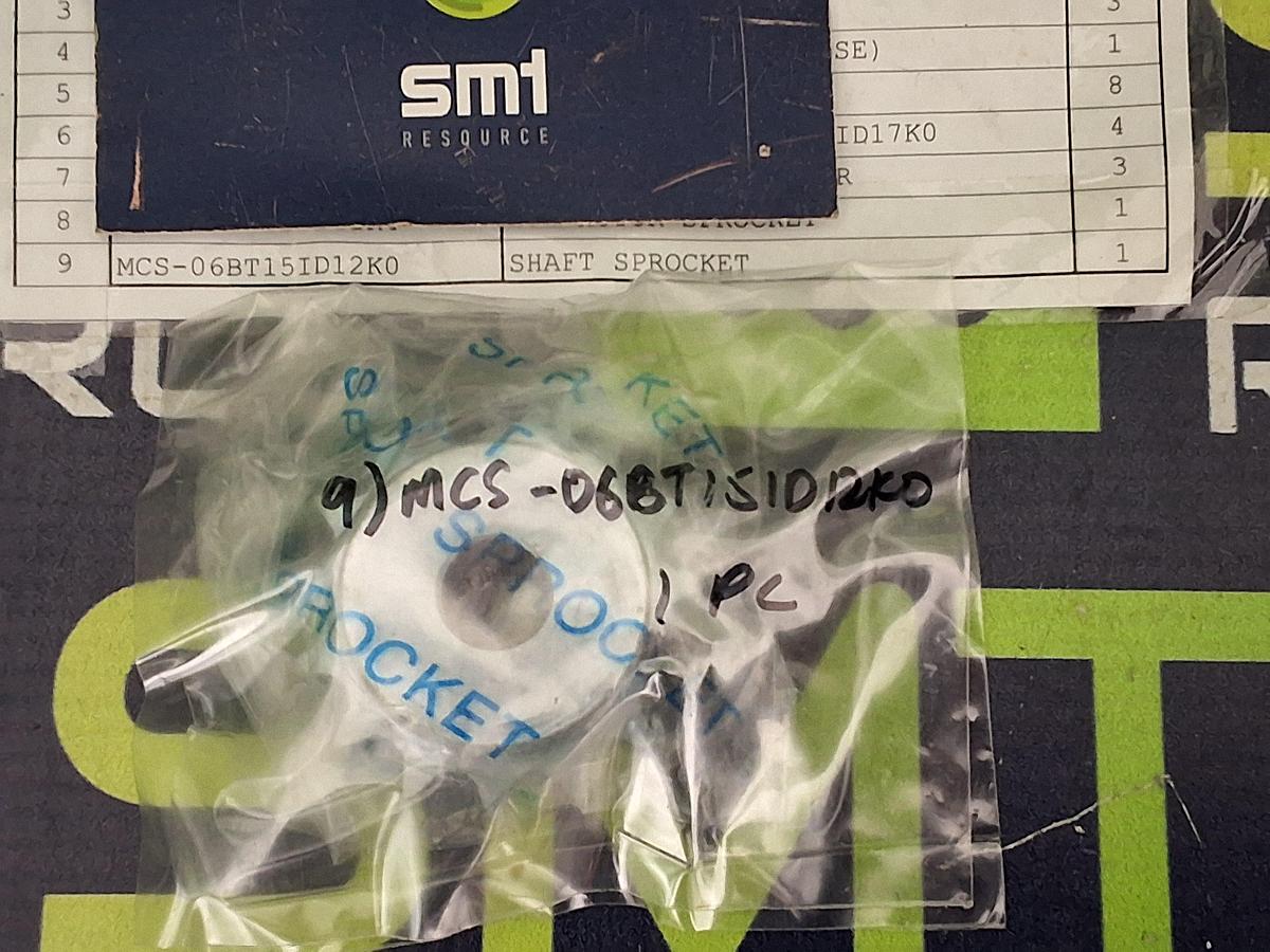 MCS-06BT15ID12K0 SHAFT SPROCKET - BRAND NEW
