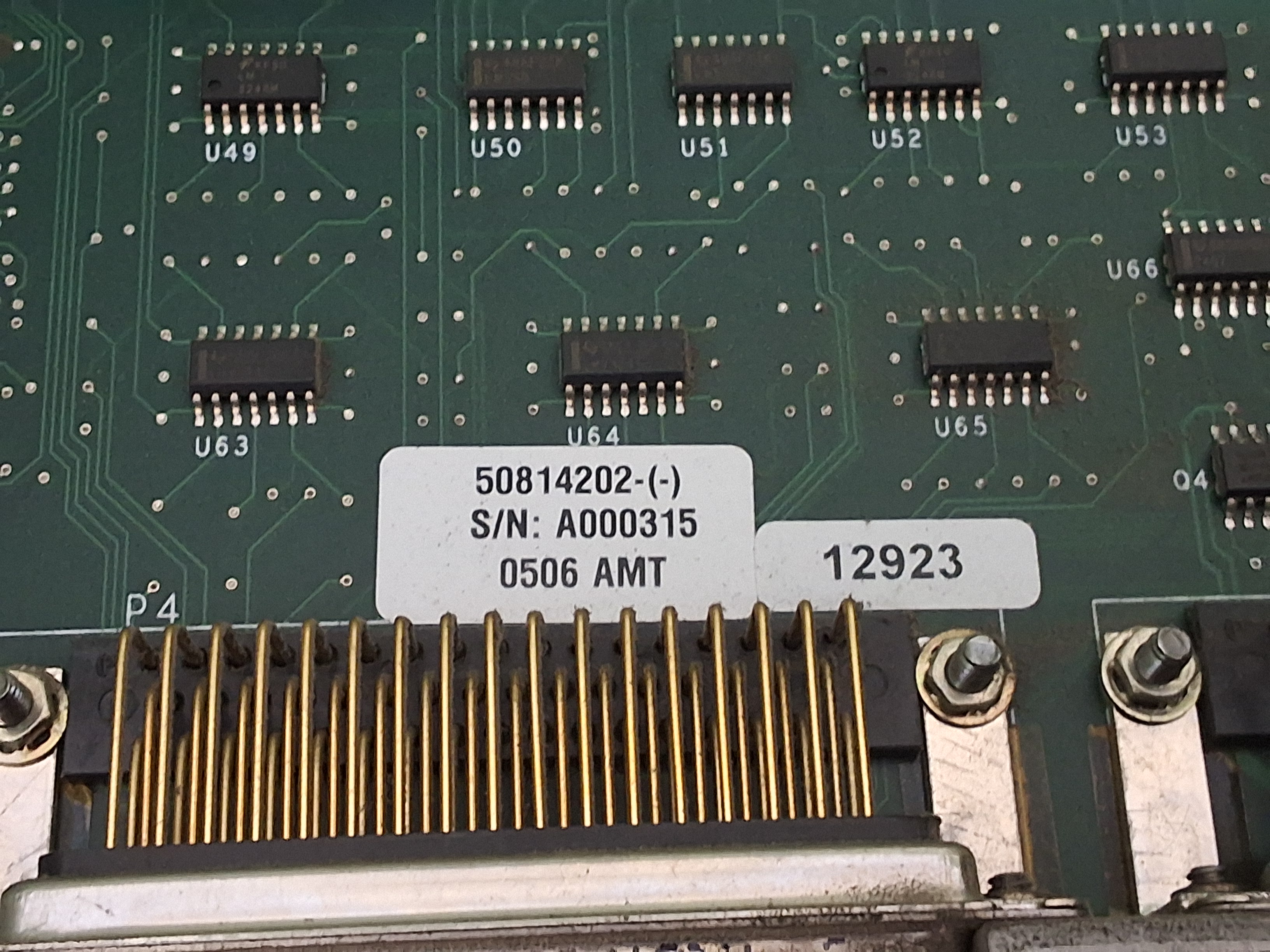 Used UNIVERSAL INSTRUMENTS 50814202 VRM-MC CONTROLLER CIRCUIT BOARD 48964302 REV. C