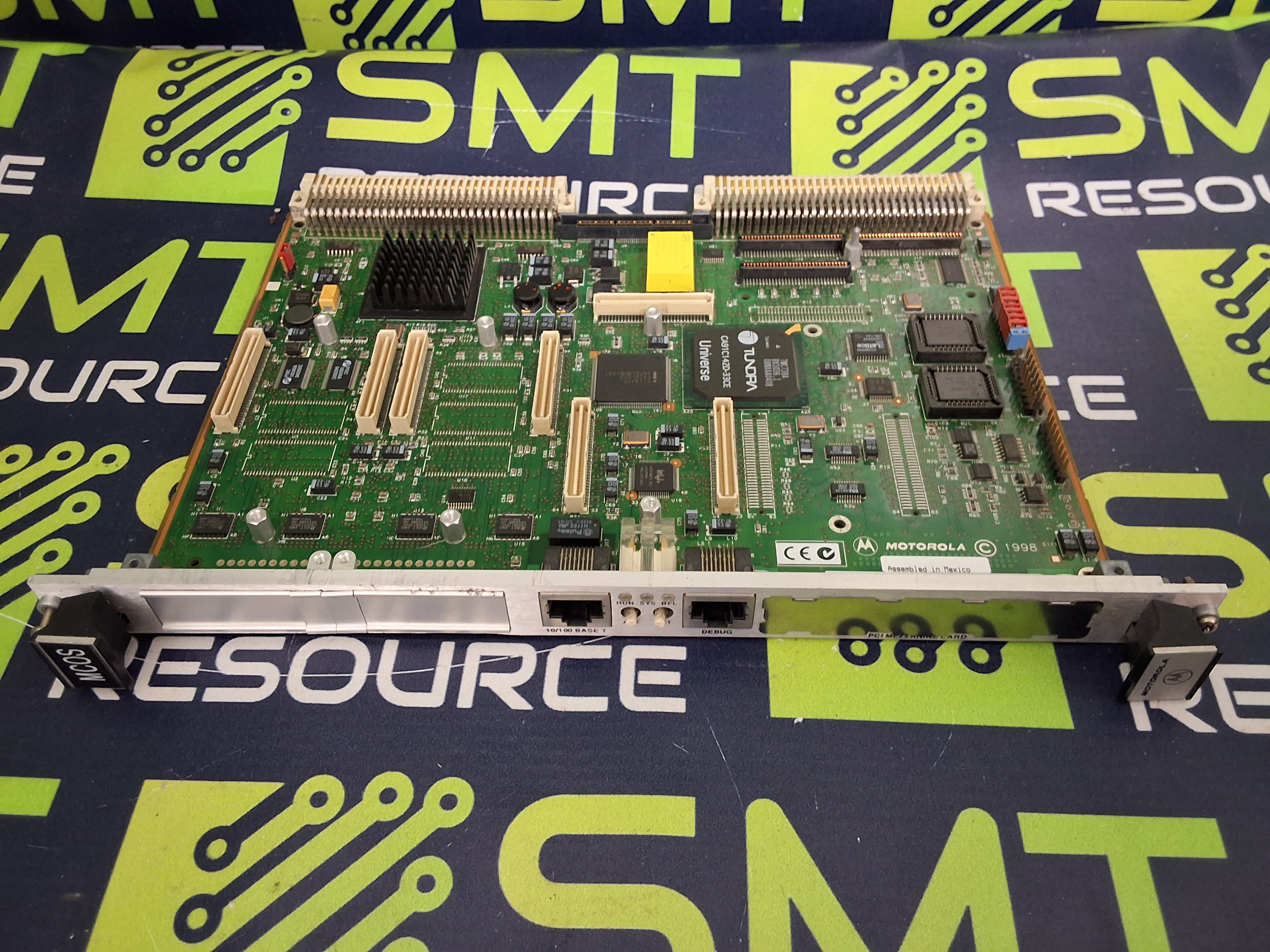 Used MOTOROLA MCOS 84-W8403F01D ETHERNET VMEbus CIRCUIT CARD 01-W3403F03J