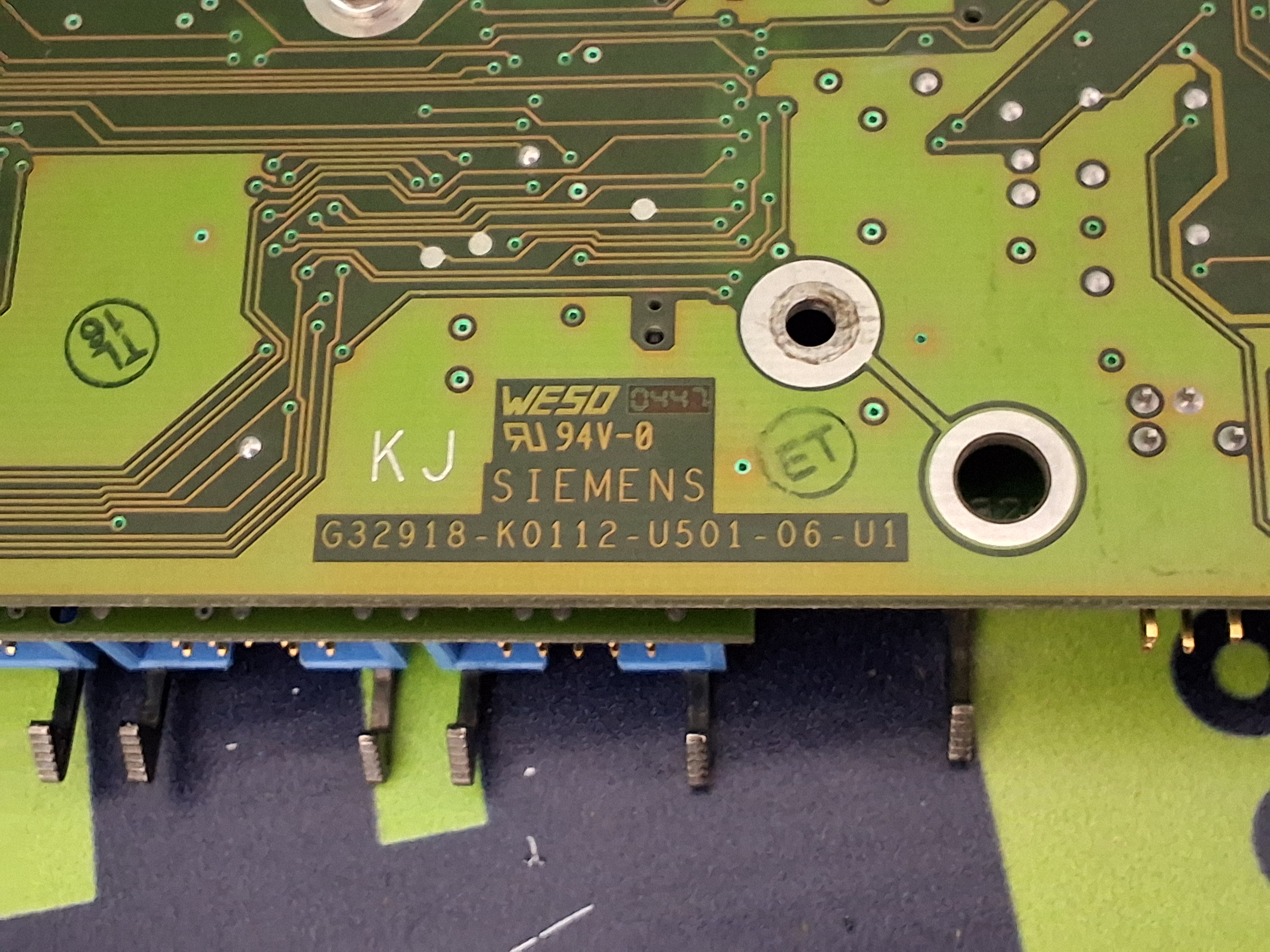 Used SIEMENS L&A G32918-K0112-U501-06-U1 / PX23456789 PROCESSOR CIRCUIT BOARD