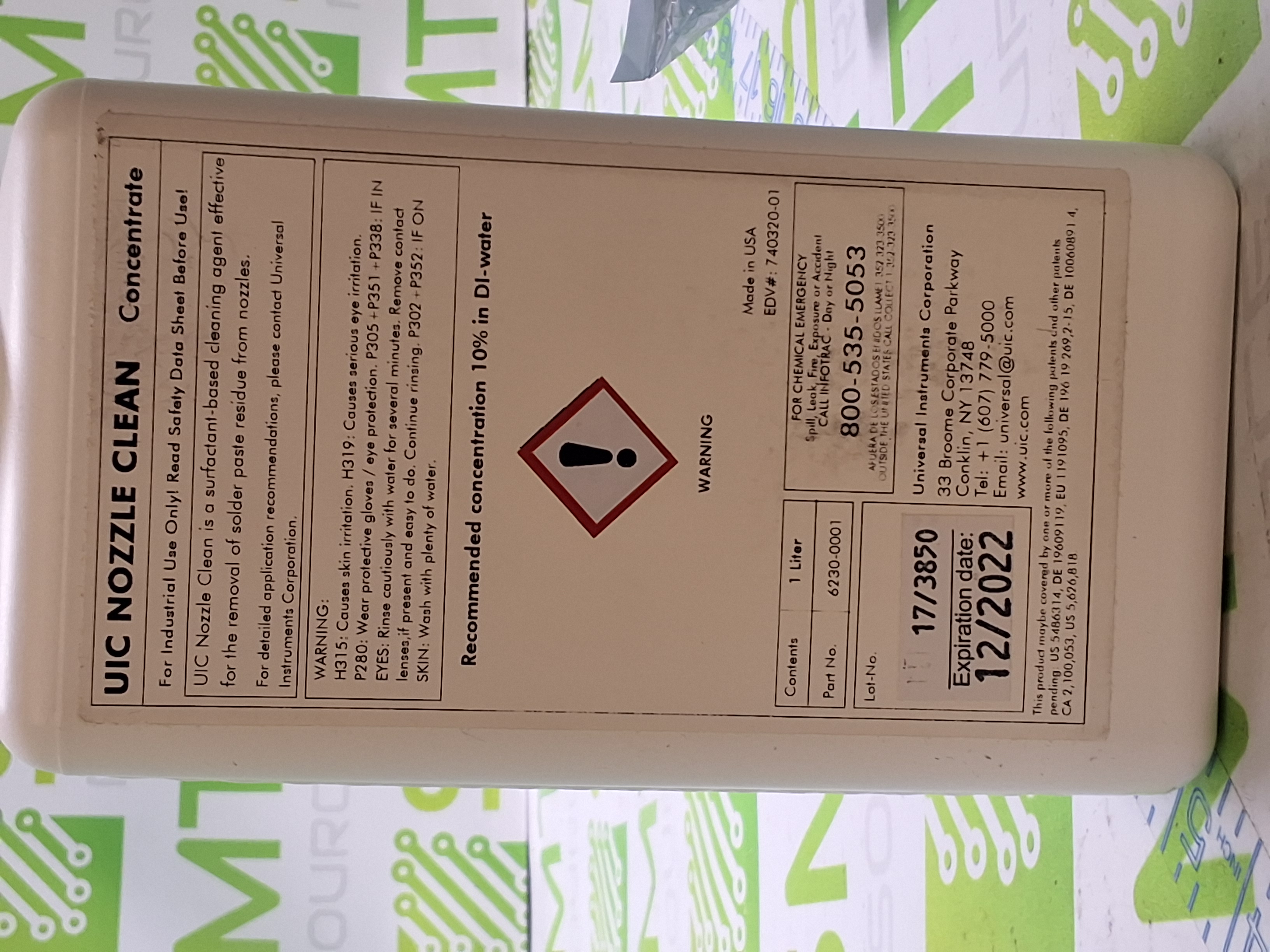 UIC NOZZLE CLEAN CONCENTRATE - NEW