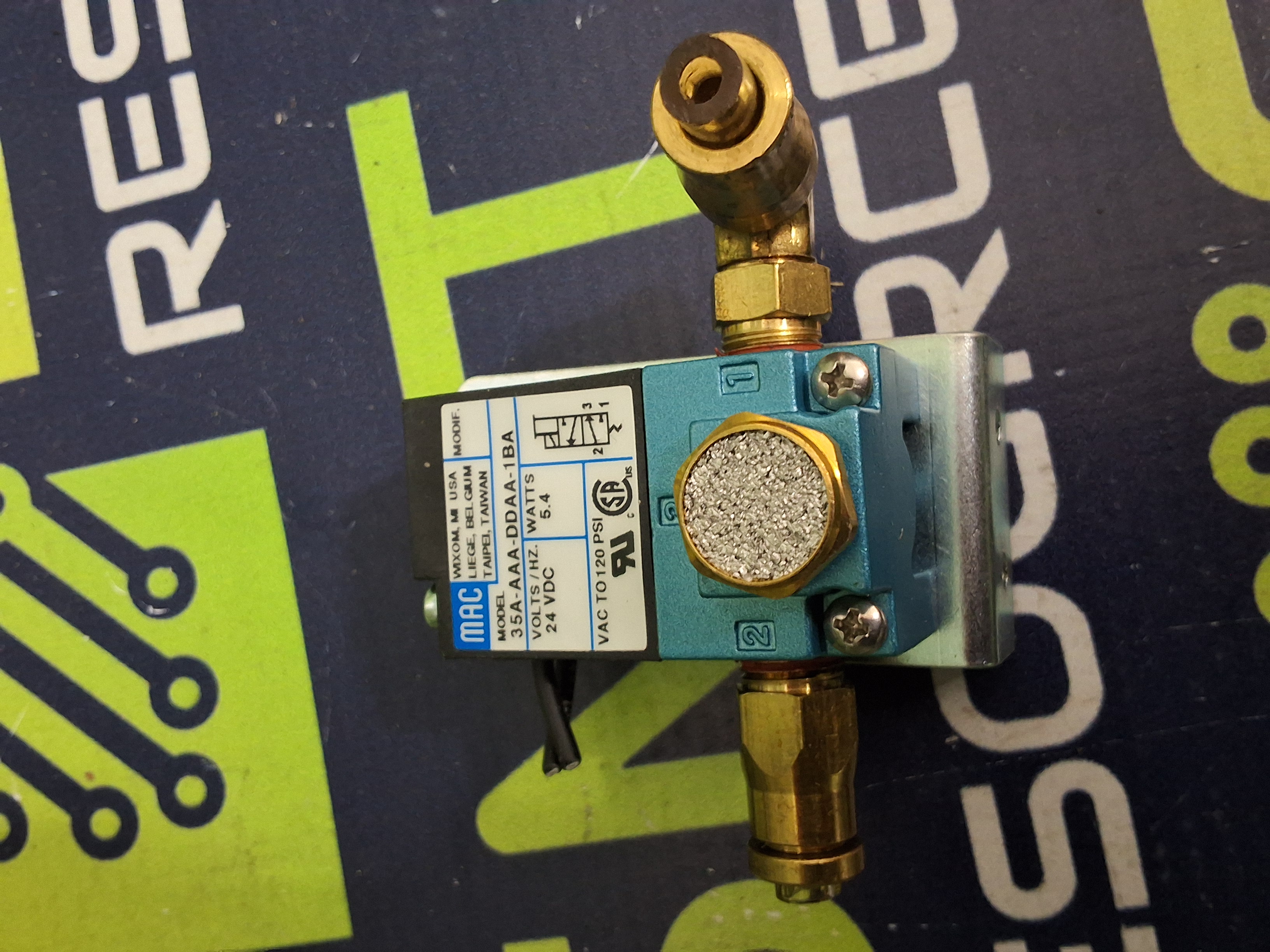 Used MAC 35A-AAA-DDAA-1BA SOLENOID VALVE 24VDC 5.4W