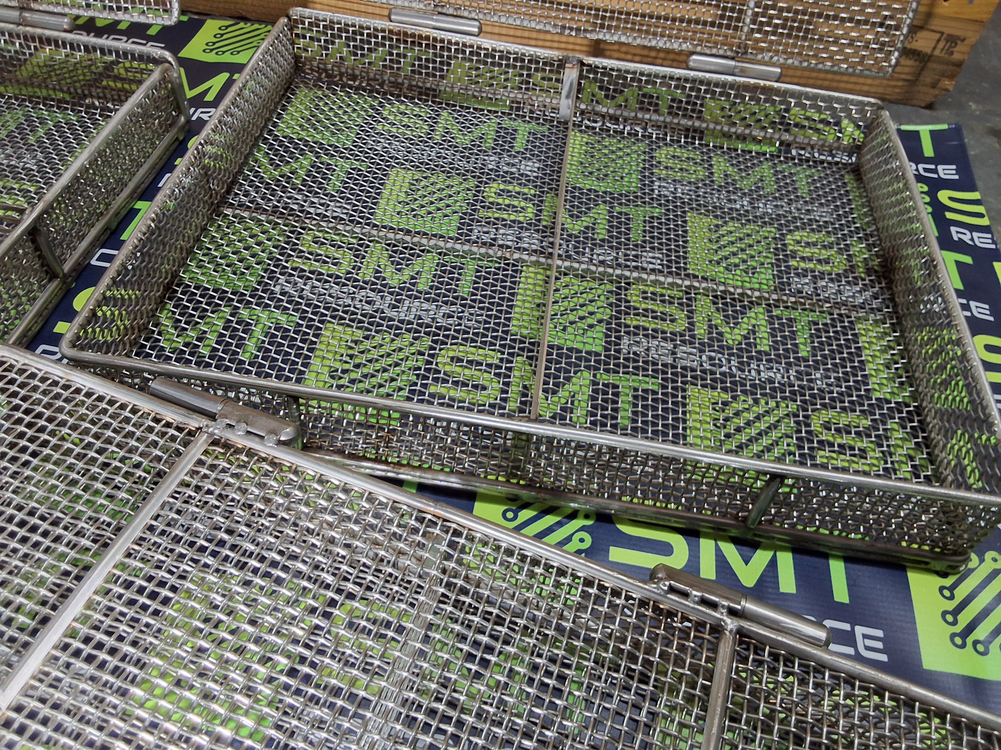 Used STAINLESS STEEL WIRE MESH PCB WASH BASKET 