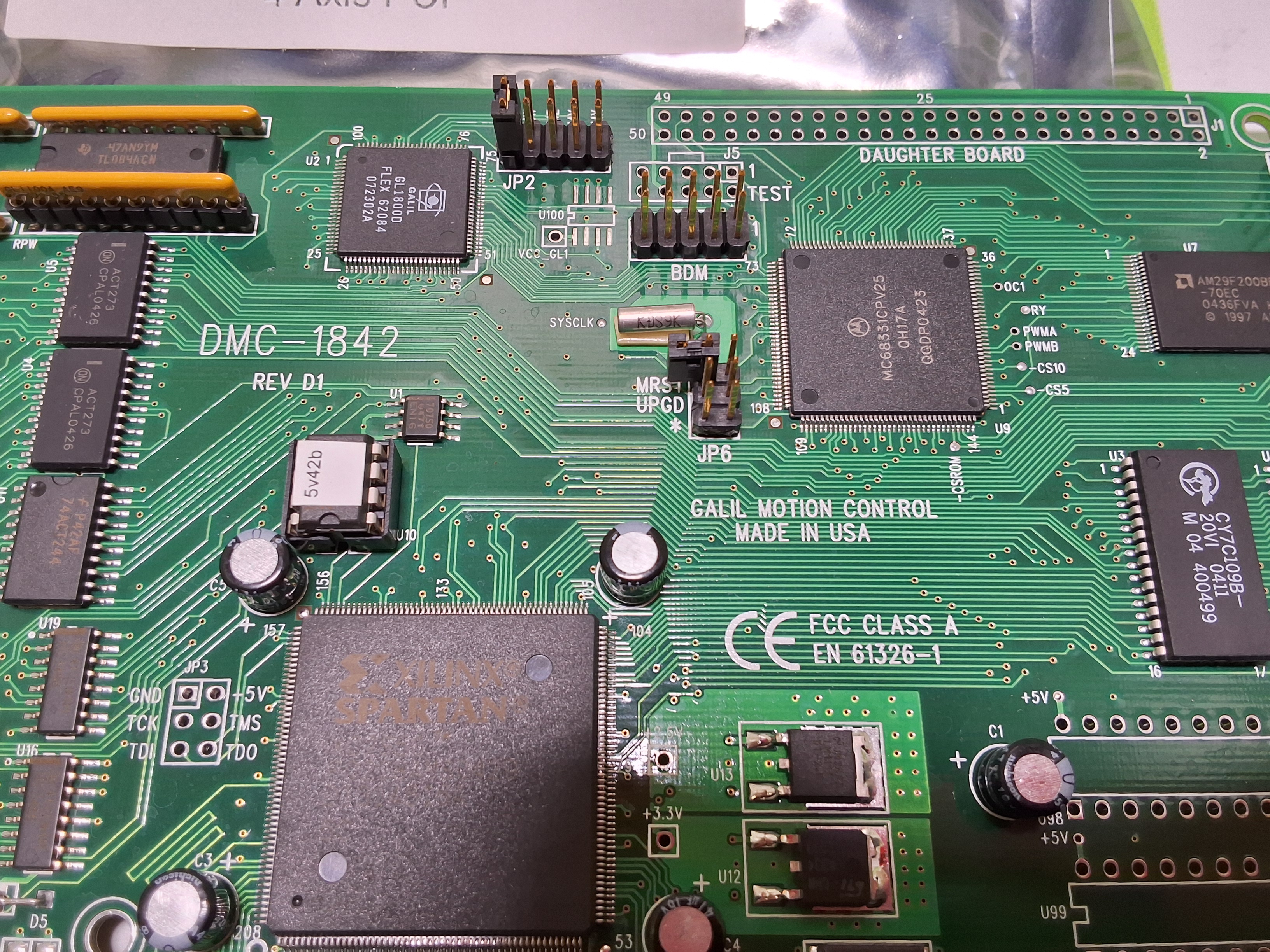 Used GALIL DMC-1842 MOTION CONTROL CARD 4 AXIS PCI