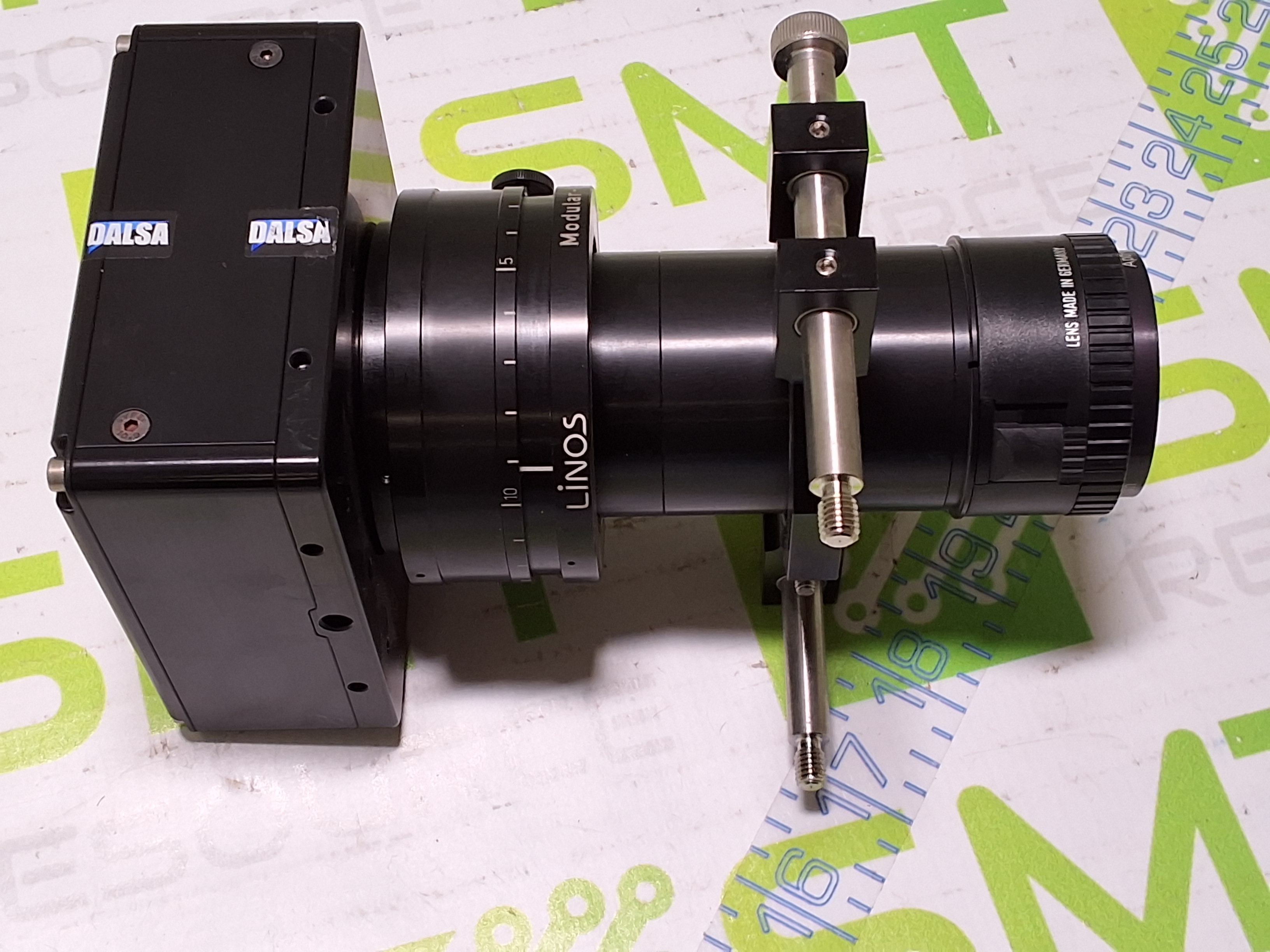 Used DALSA INDUSTRIAL CAMERA PT-41-04M60-01E WITH APO-RODAGON-D 2X 75mm 4.5 CCD Camera Lens