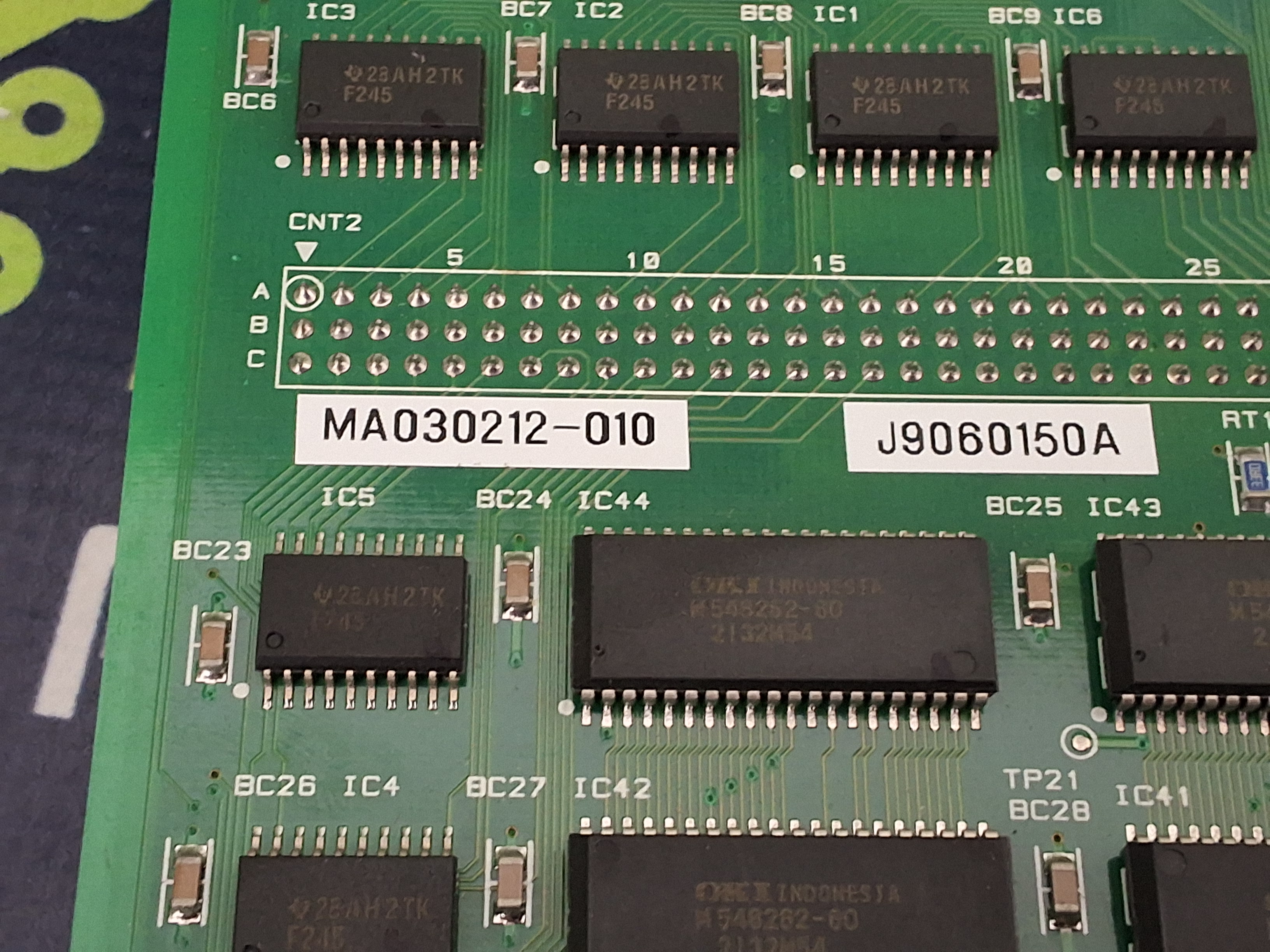 Used SAMSUNG J9060150A CP45 VISION BOARD- MA030212, MD030212, MM030212