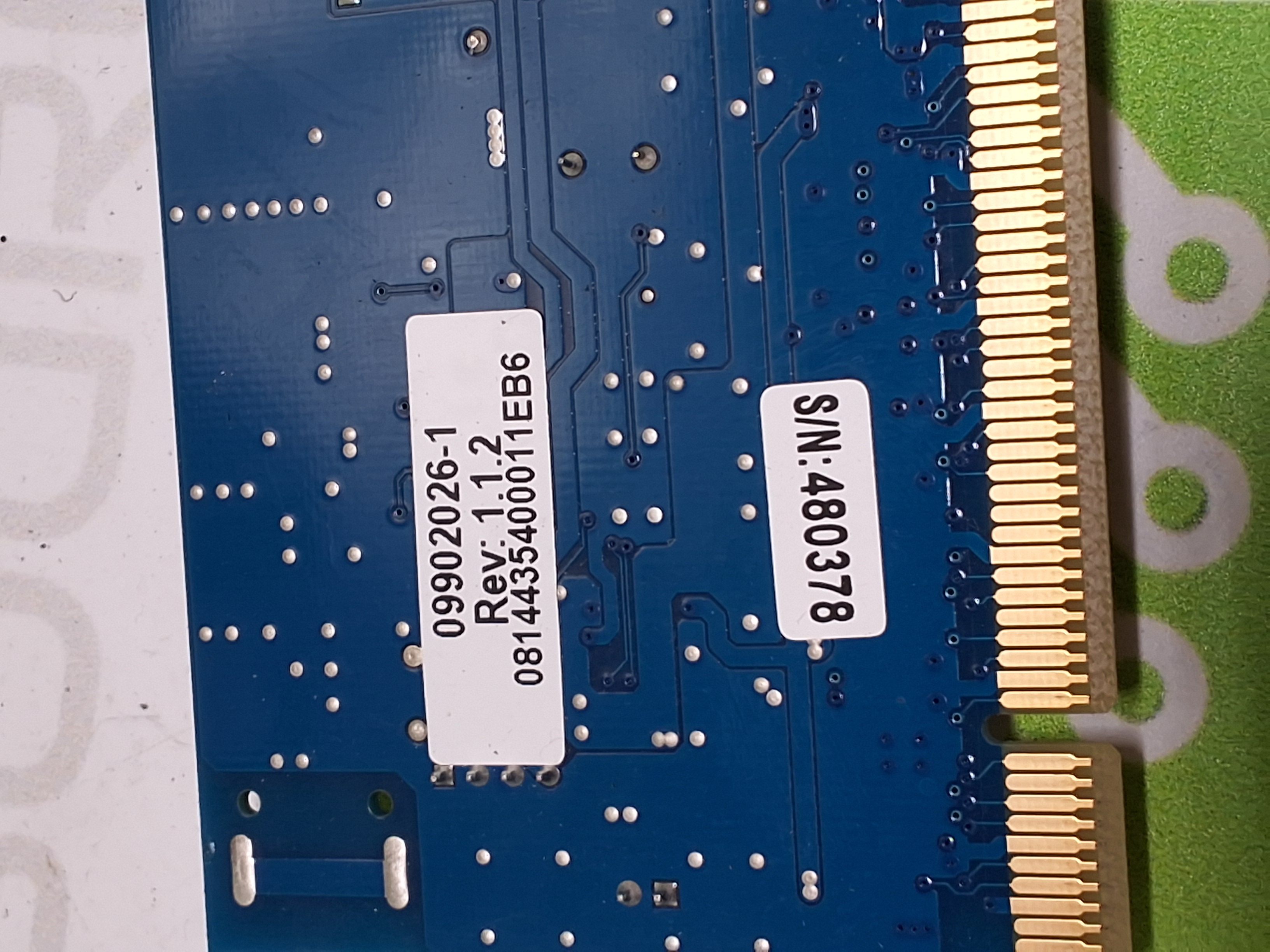 Used UNIBRAIN 09902026-1 FIREBOARD-BLUE 3-PORT PCI CARD - WORKING