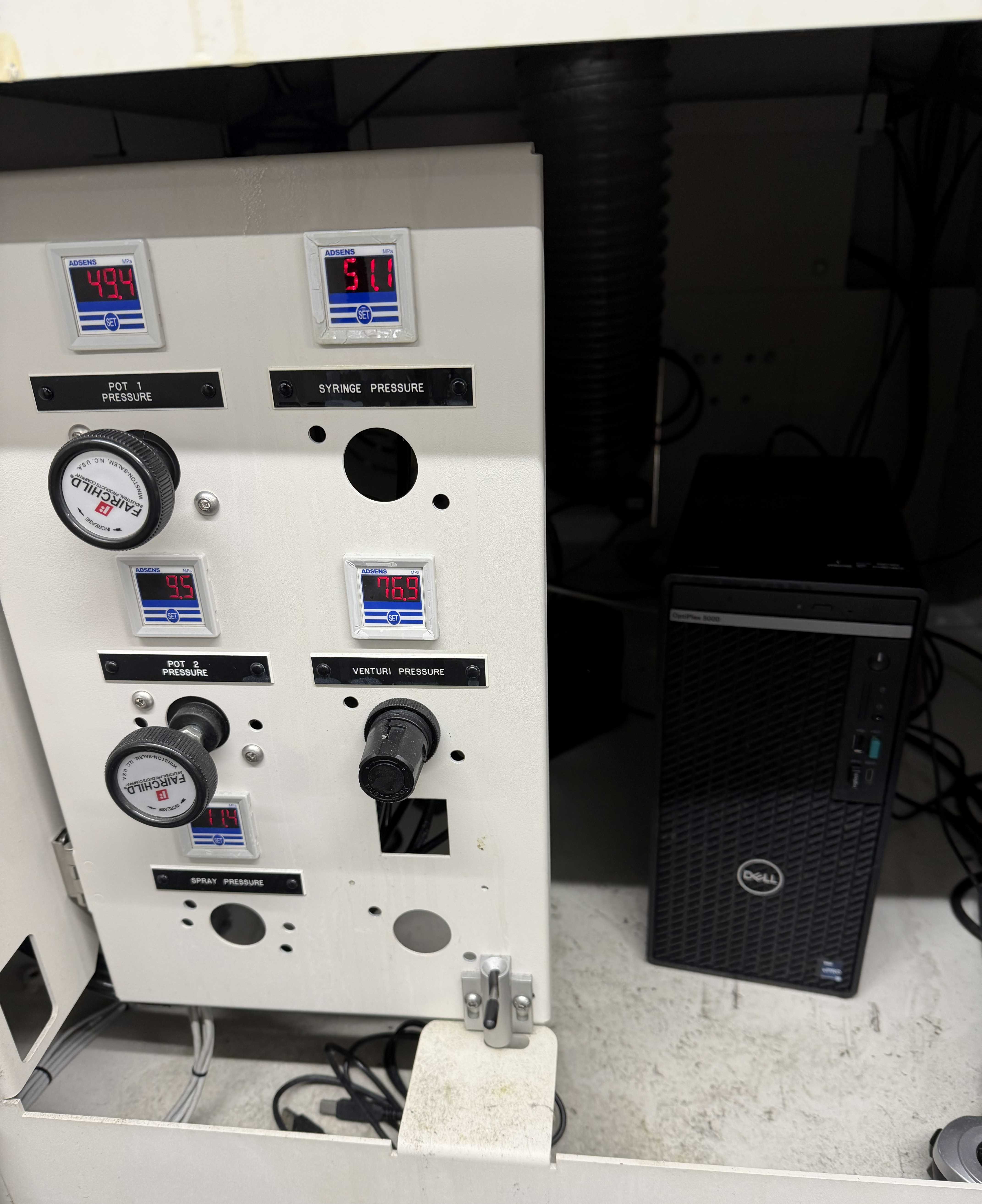 Used SCS PrecisionCoat VI Conformal Coater and UV PrecisionCure MUV Oven