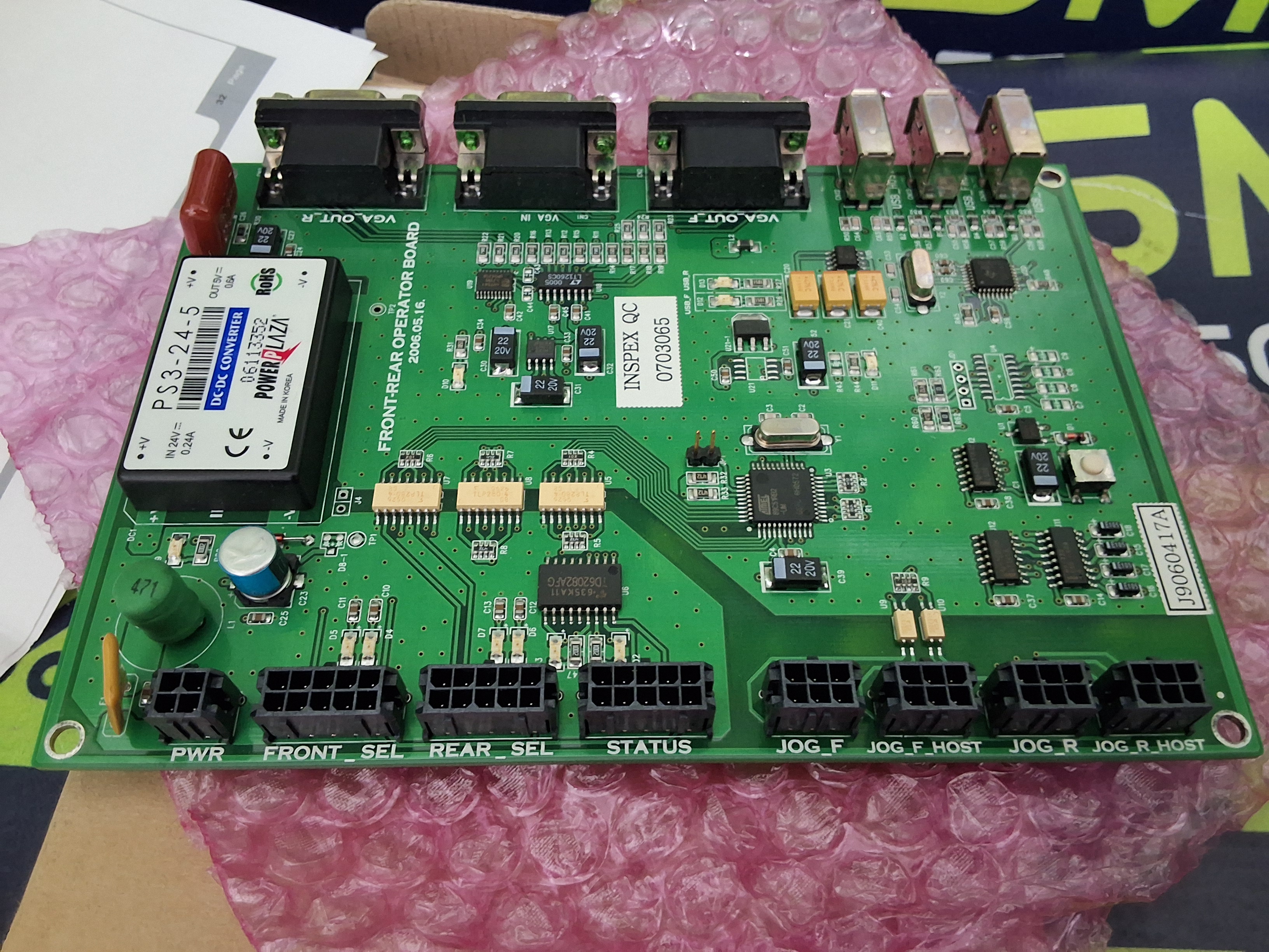 SAMSUNG J90600417A / J90600417B FR OPERATE BOARD - FRONT-REAR OPERATOR BOARD - BRAND NEW