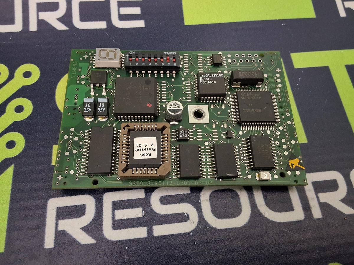 Used SIEMENS G32918-K0113-U501-03-U8 PROCESSOR / MODULE CIRCUIT BOARD    