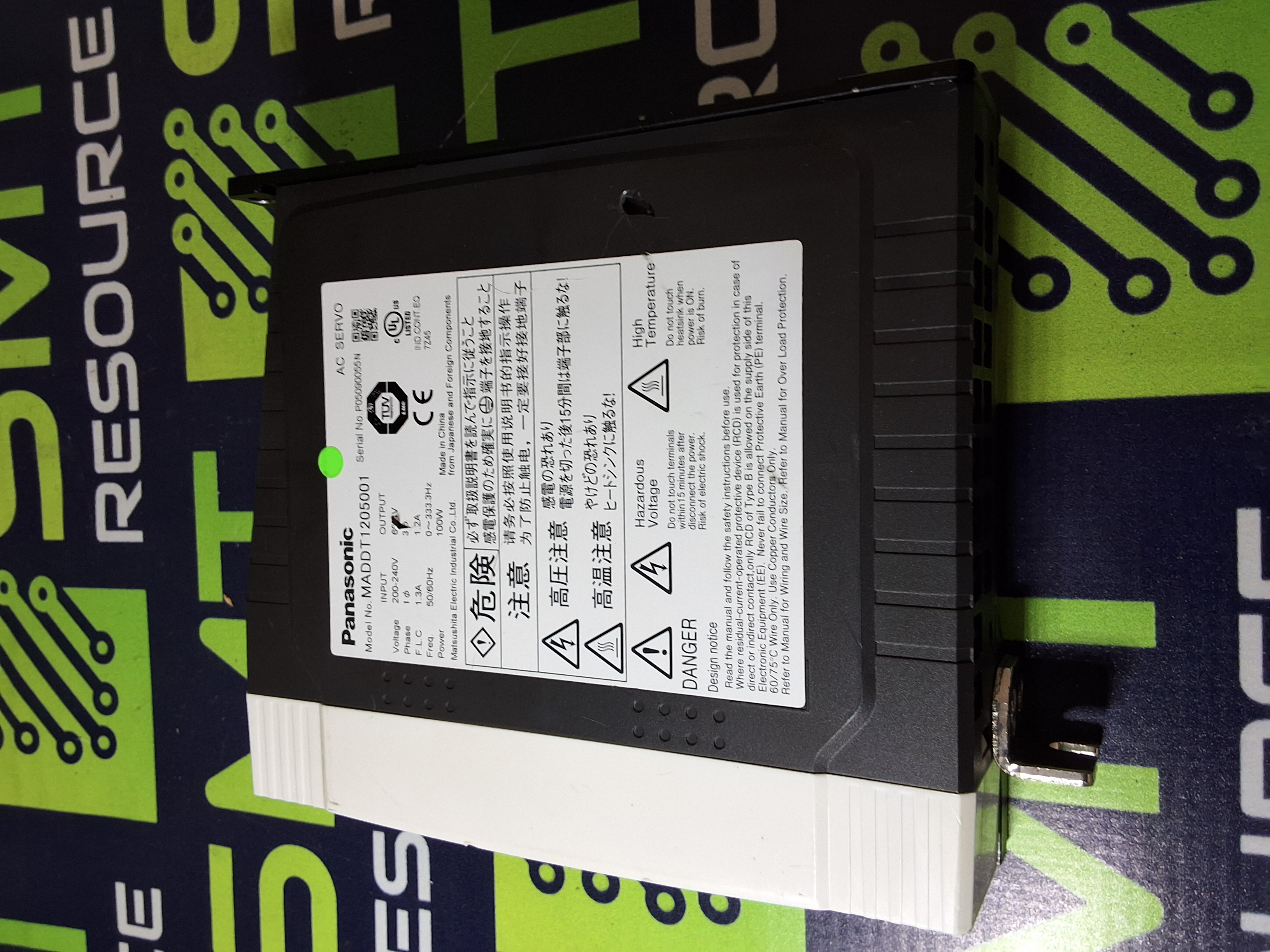 Used PANASONIC MADDT1205001 AC SERVO DRIVE