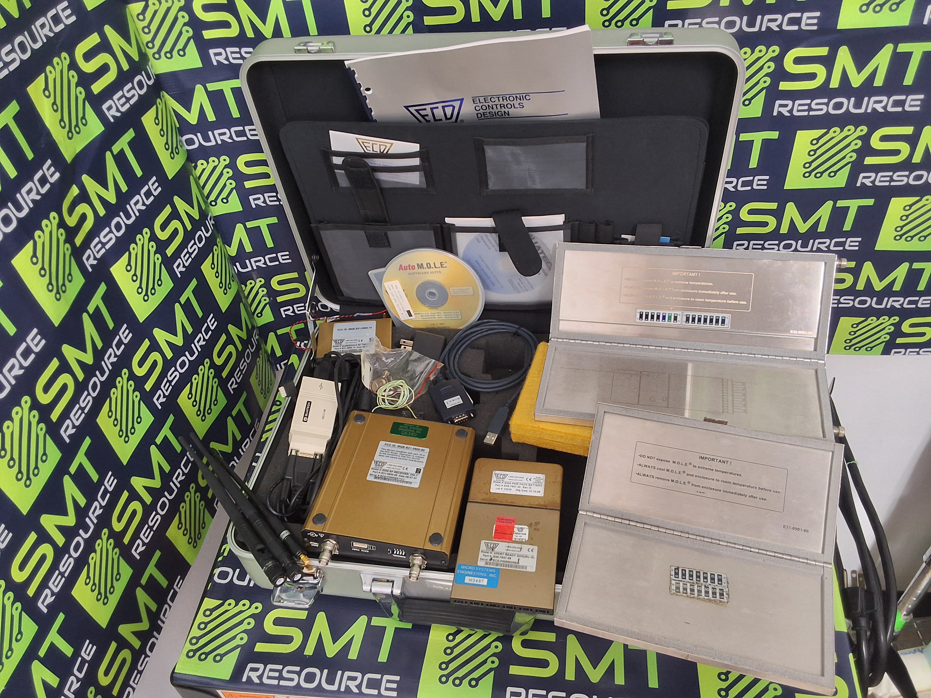 Used ECD SUPER M.O.L.E. GOLD THERMAL RADIO FREQUENCY PROFILER KIT E45-7647-45
