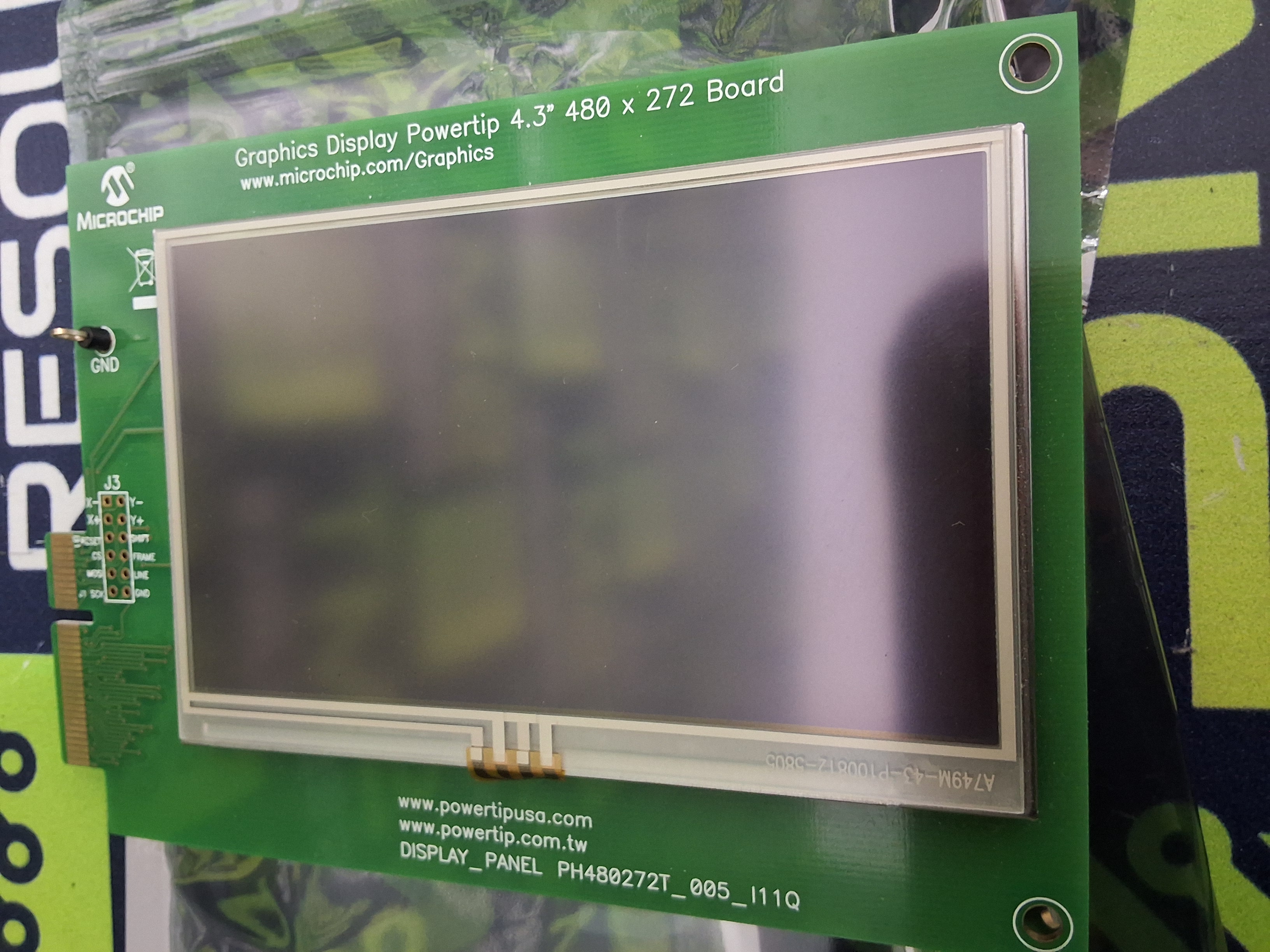 MICROCHIP TECHNOLOGY PH480272T_005_I11Q GRAPHICS DISPLAY POWERTIP LCD MODULE - BRAND NEW