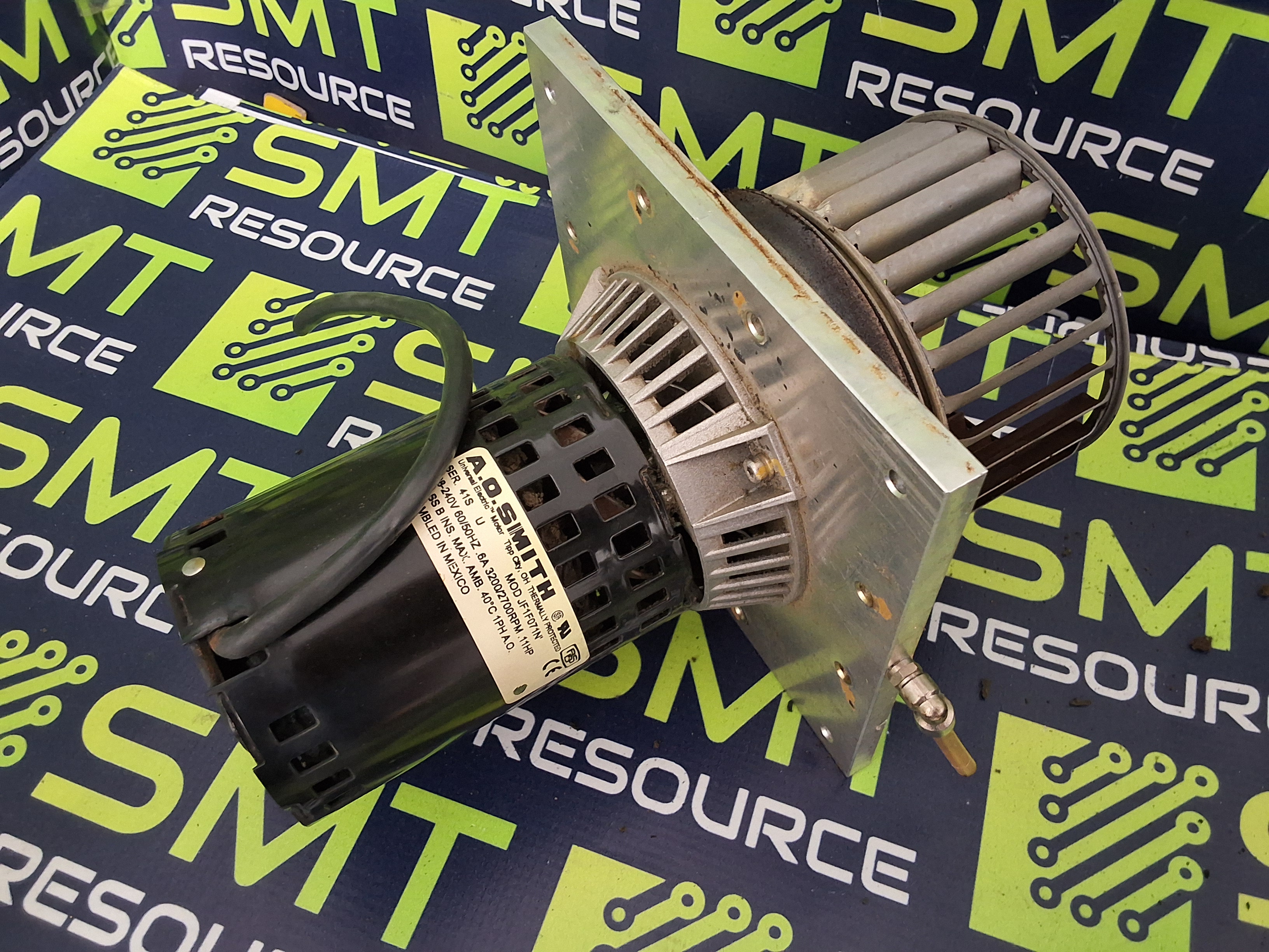 Used A.O. SMITH JF1F071N CONVECTION BLOWER DRIVE MOTOR & CAGE FAN