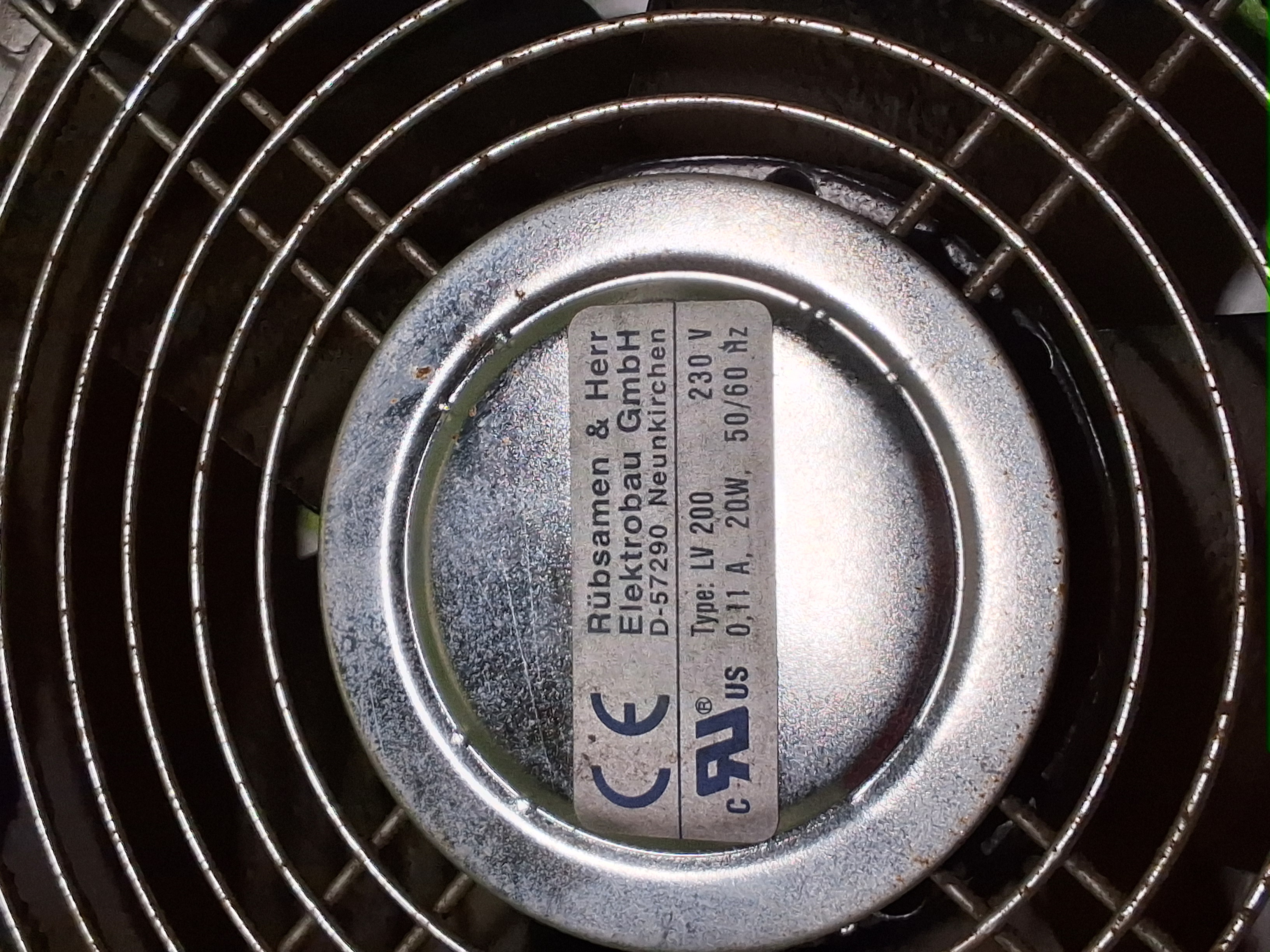 Used RUBSAMEN & HERR LV 200 D-57290 FILTER FAN