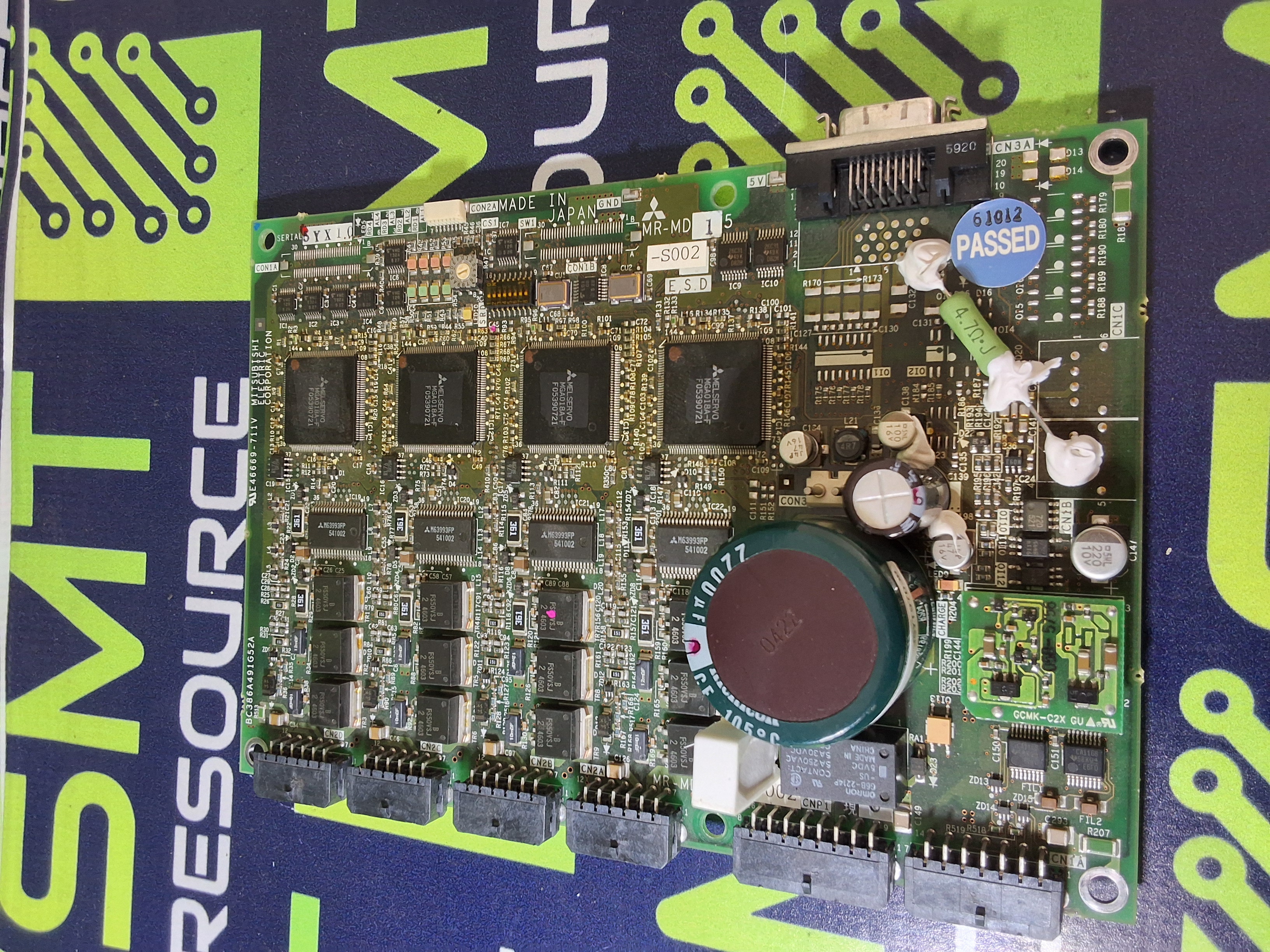 Used MITSUBISHI JUKI BC386A491G52A MR-MD15 CONTROL BOARD BC386A491H02