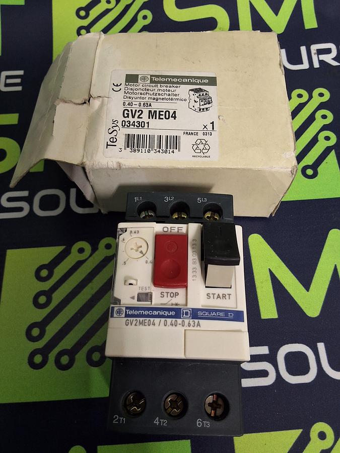TELEMECANIQUE GV2ME04 0.40-0.63A CIRCUIT BREAKER - NEW