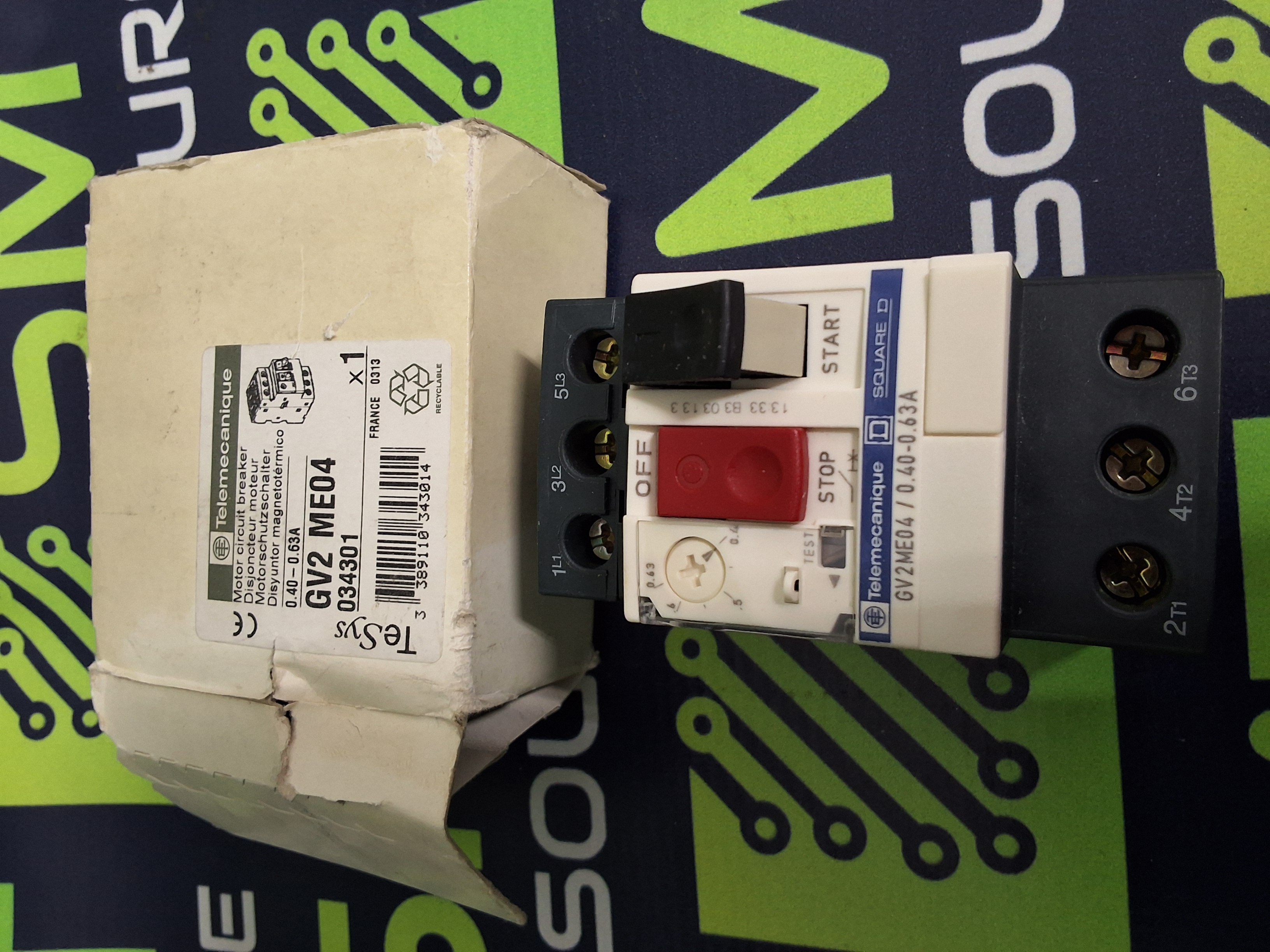TELEMECANIQUE GV2ME04 0.40-0.63A CIRCUIT BREAKER - NEW