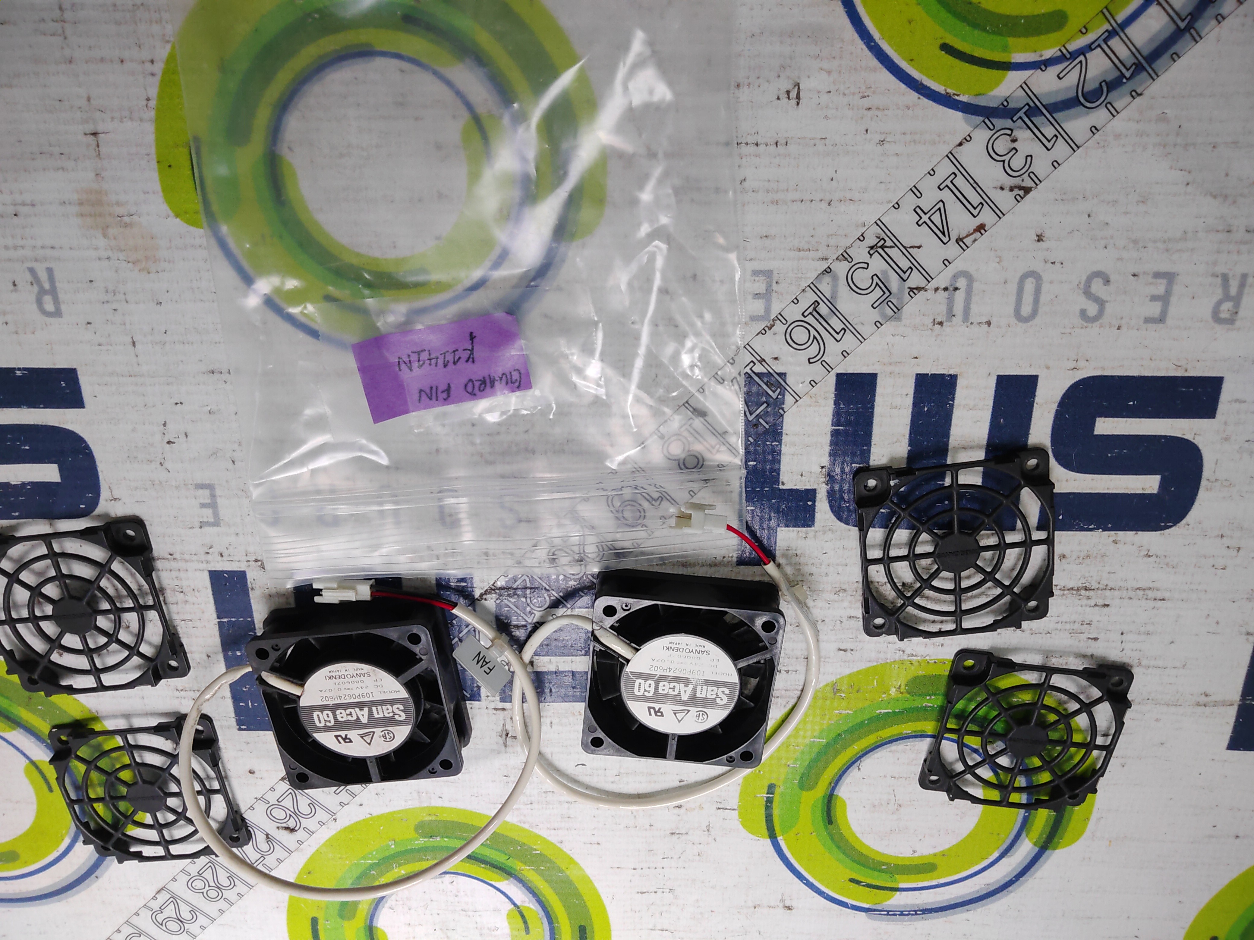 SANYO DENKO SAN ACE 60 109F0624H602 FAN WITH COVERS- LOT OF 2 UNITS