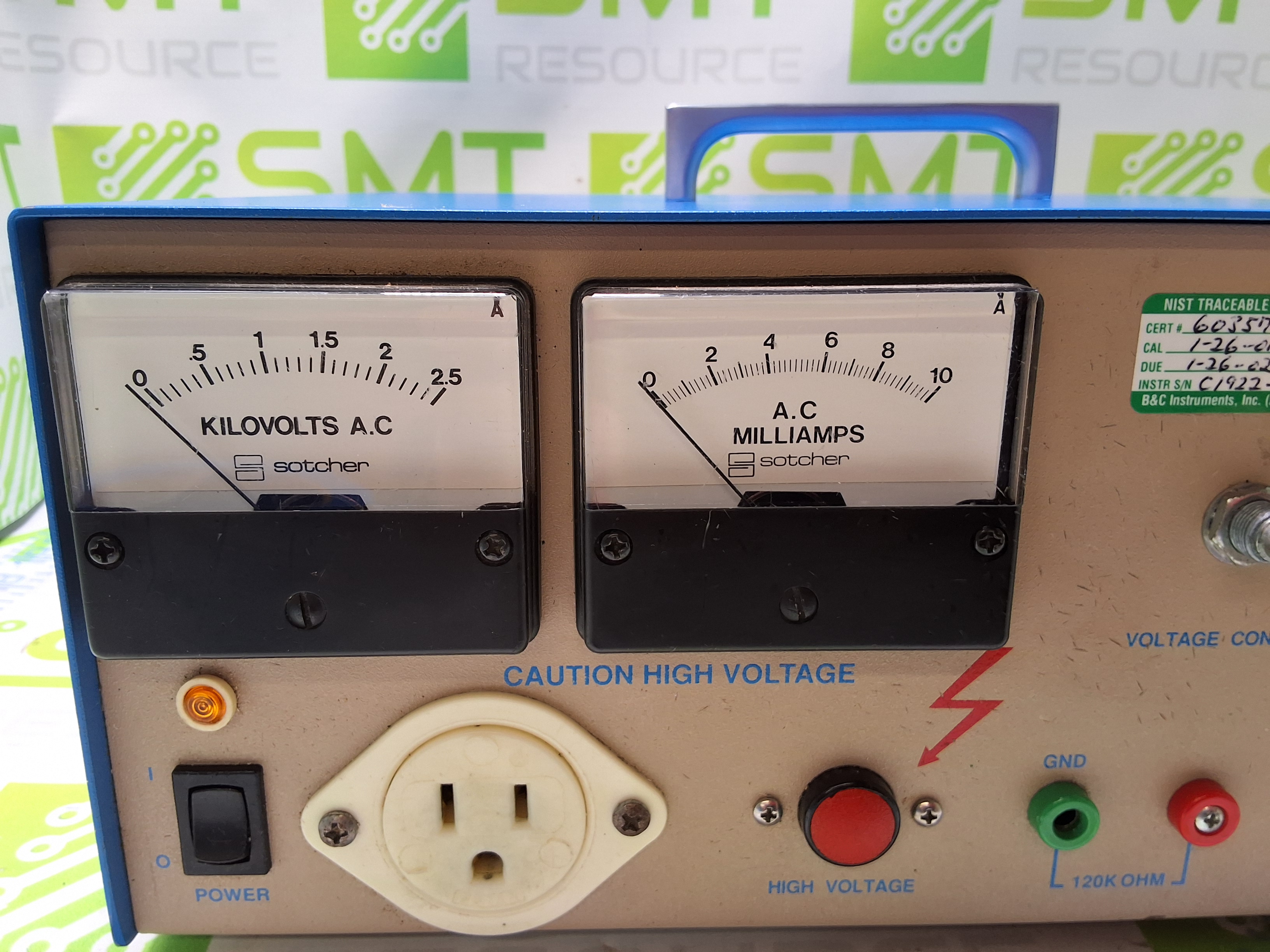 Used SOTCHER MEASUREMENT 568 HI-POT/CONTINUITY TESTER