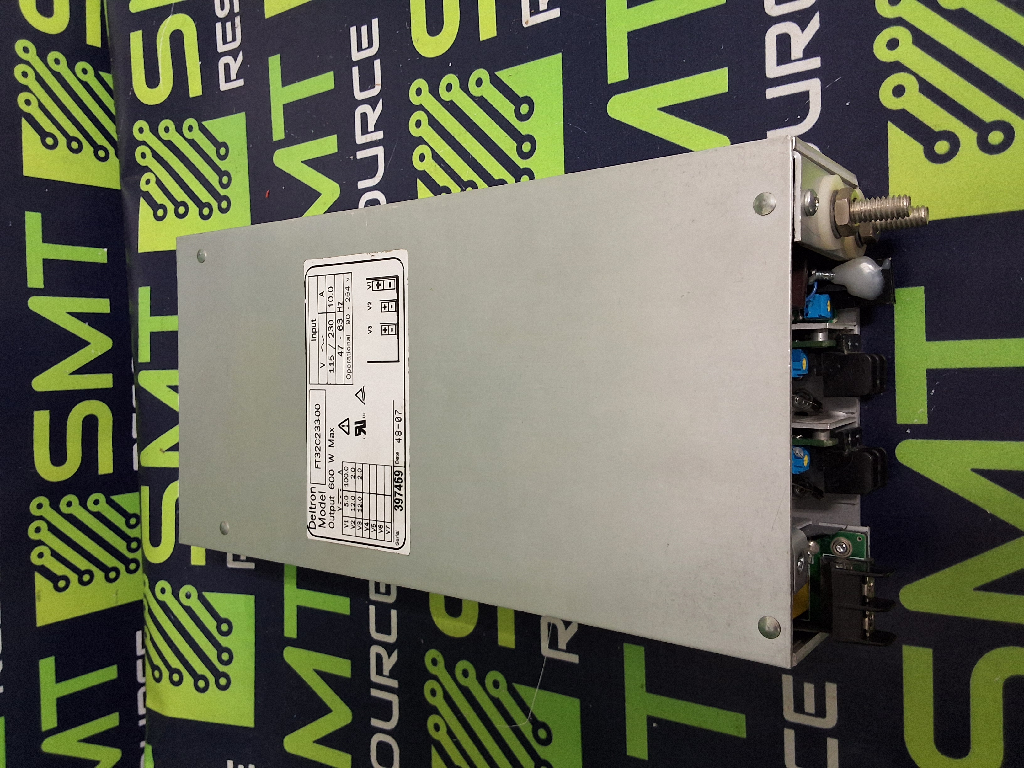 Used DELTRON FT32C233-00 TRIPLE VOLTAGE OUTPUT POWER SUPPLY