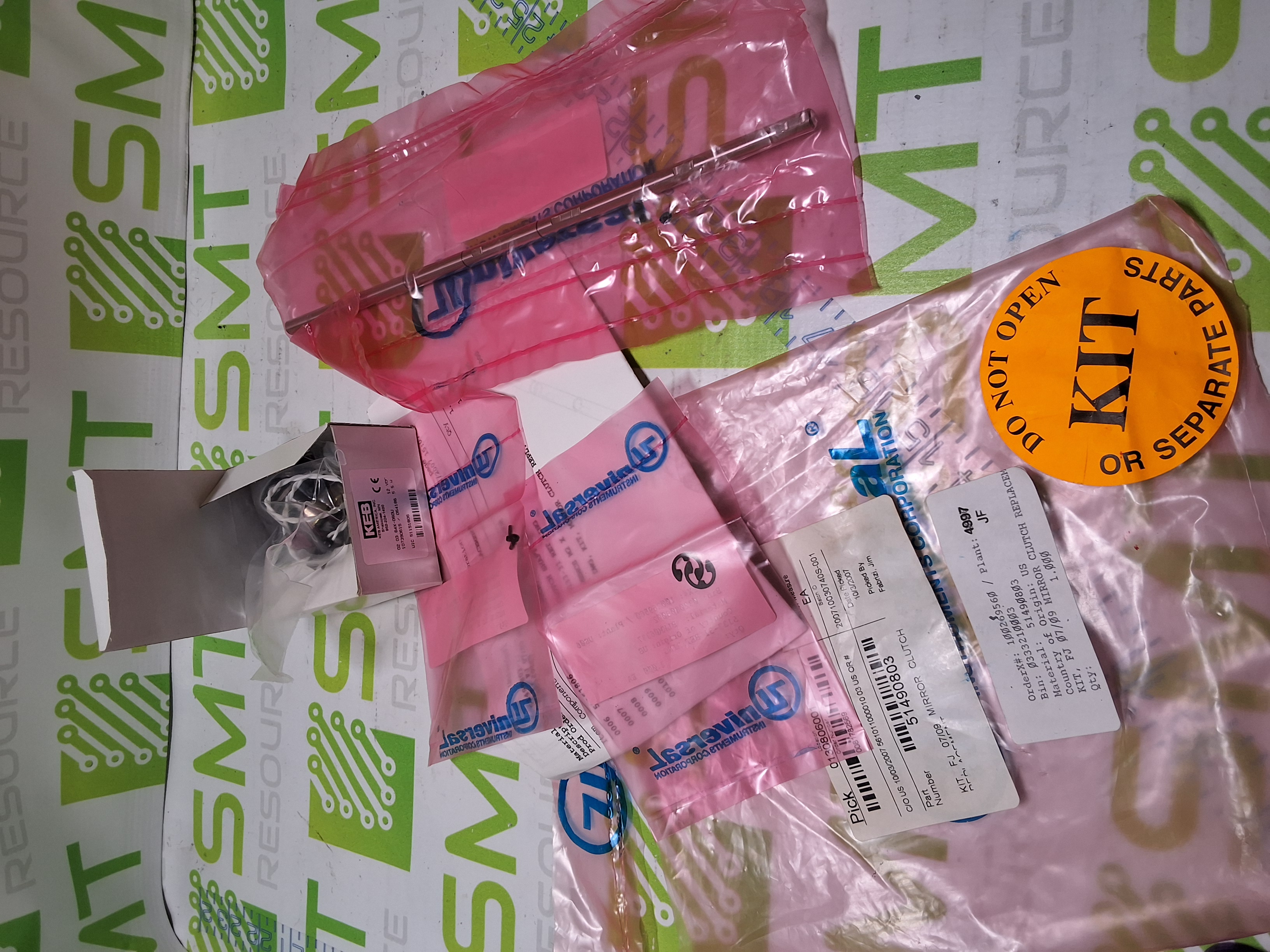 FLEXJET MIRROR CLUTCH REPLACEMENT KIT - KEB 020364X-060U SPINDLE 5.5W 12VDC - NEW