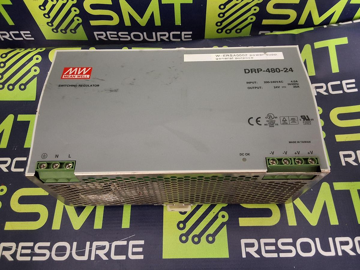 Used MEAN WELL DRP-480-24 SWITCHING POWER SUPPLY 24V 20A 480W